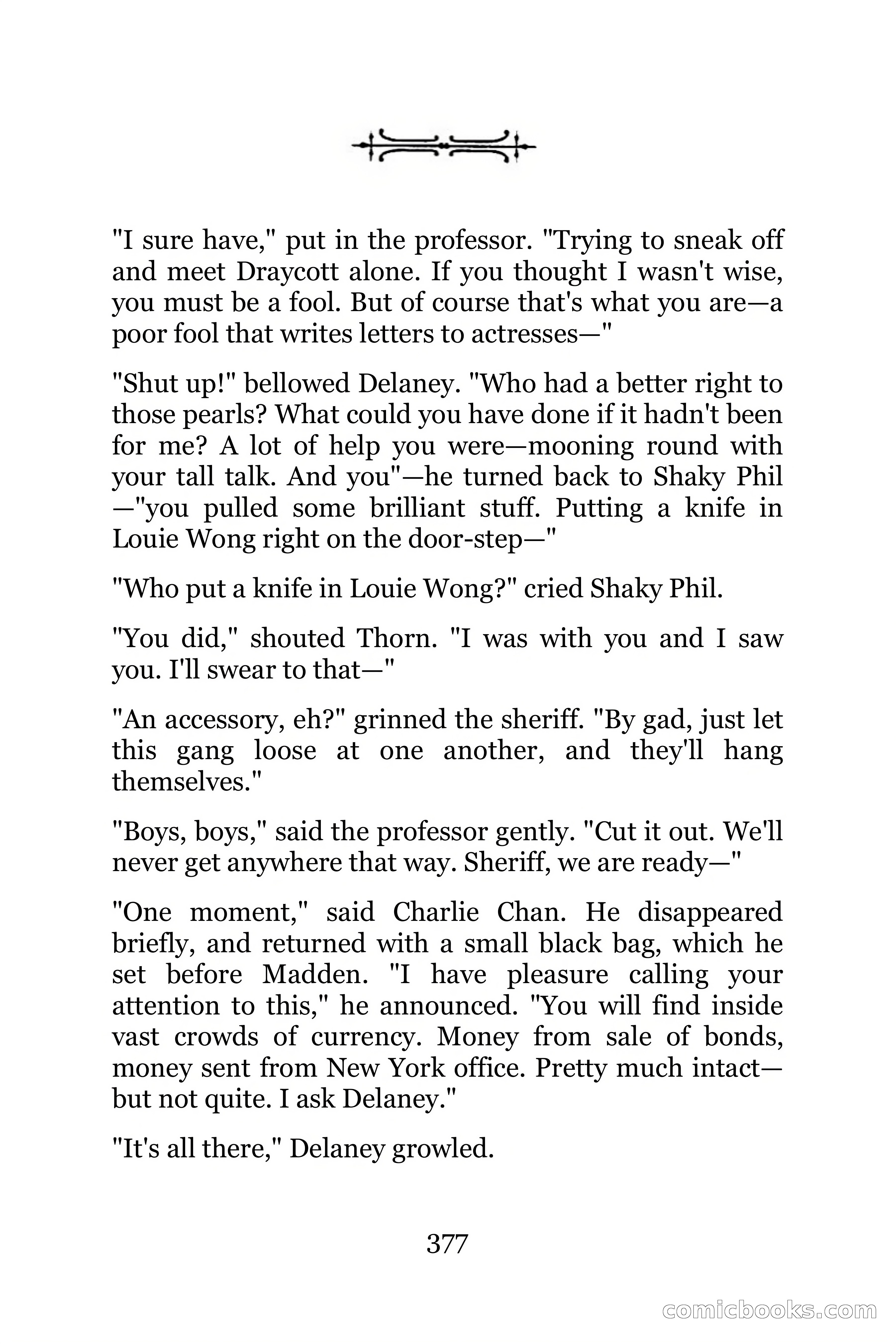The Chinese Parrot (Charlie Chan Detective Series) — page 377 of 392