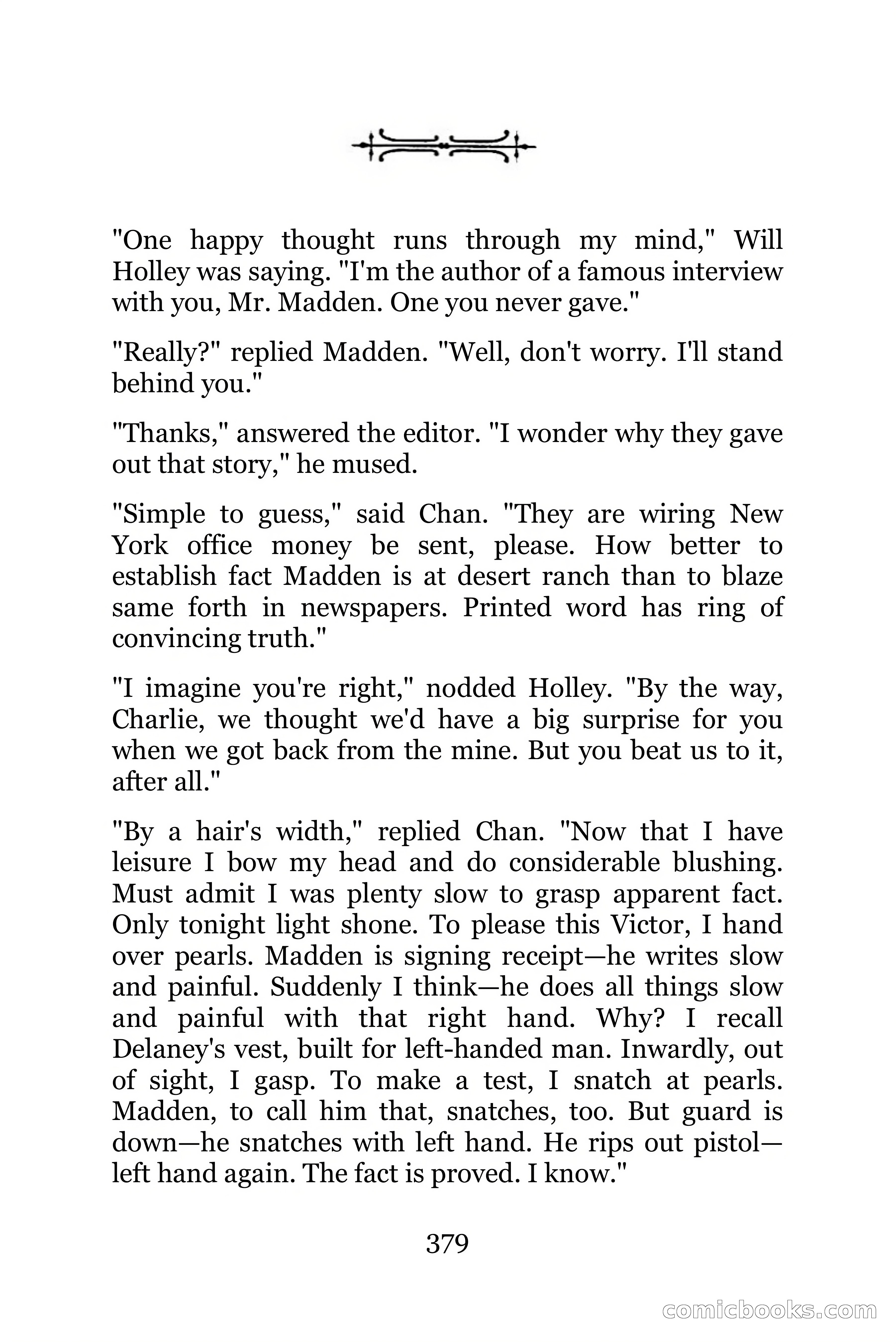 The Chinese Parrot (Charlie Chan Detective Series) — page 379 of 392
