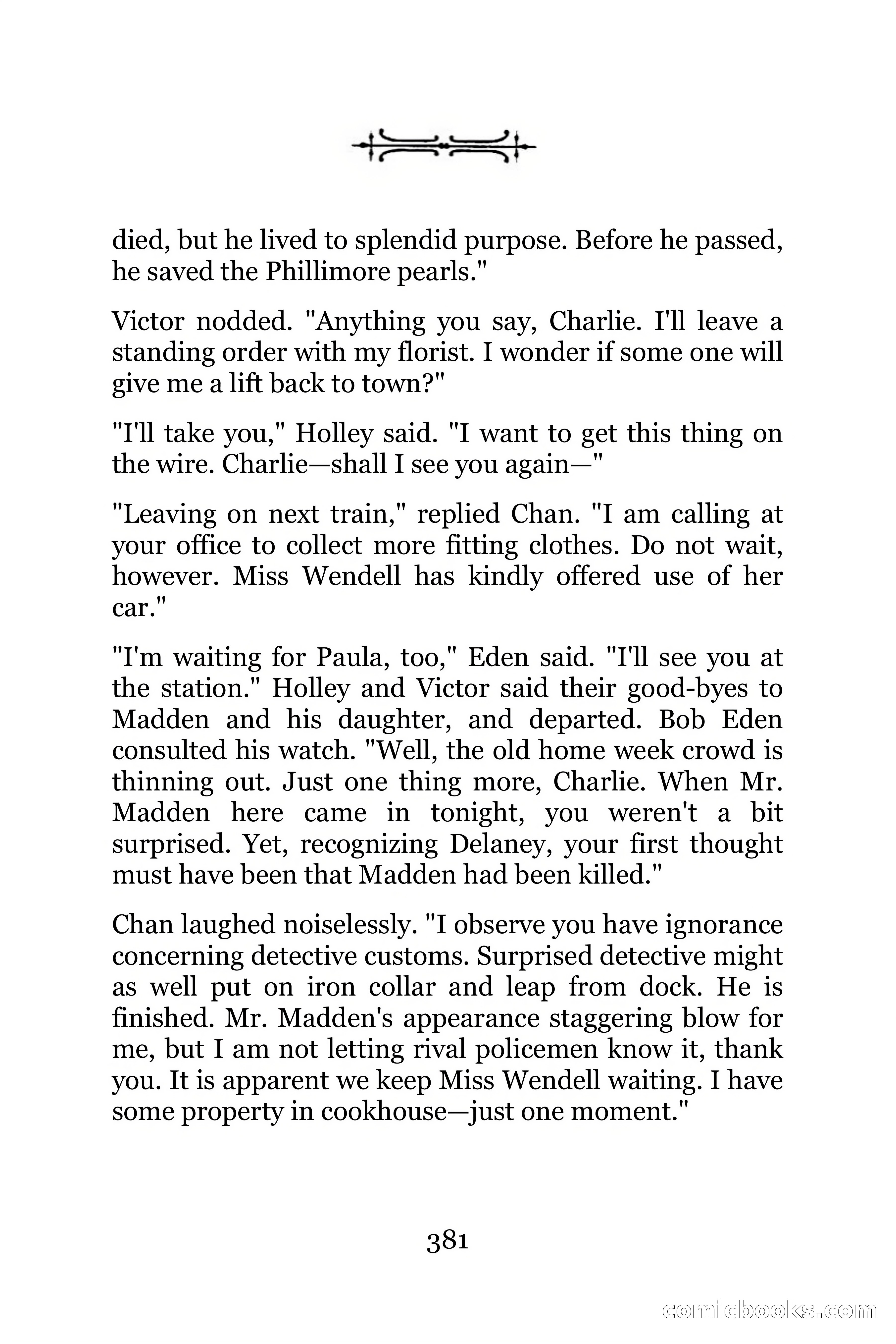 The Chinese Parrot (Charlie Chan Detective Series) — page 381 of 392