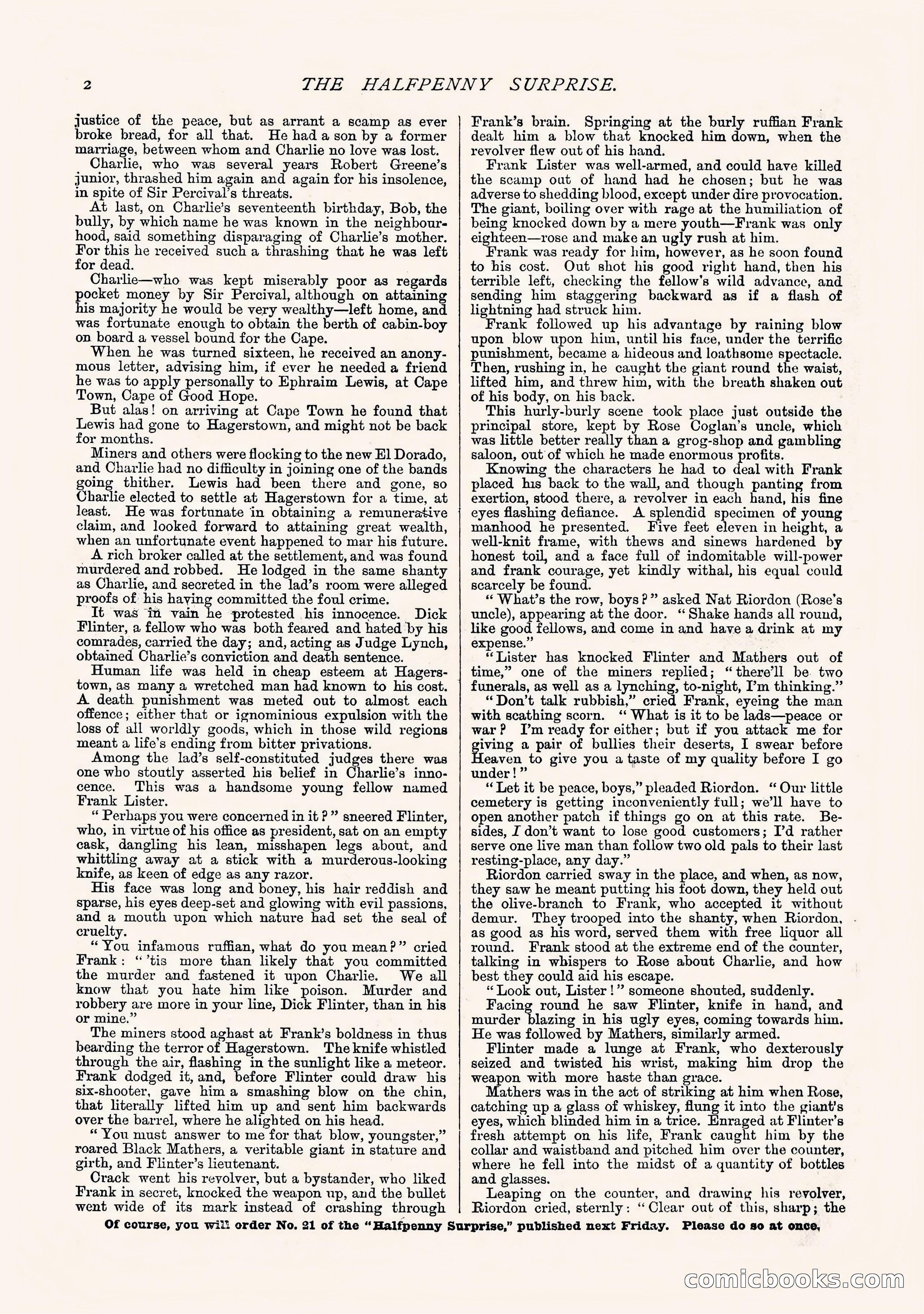 The Halfpenny Surprise, Vol. I, No. 20 — page 4 of 20