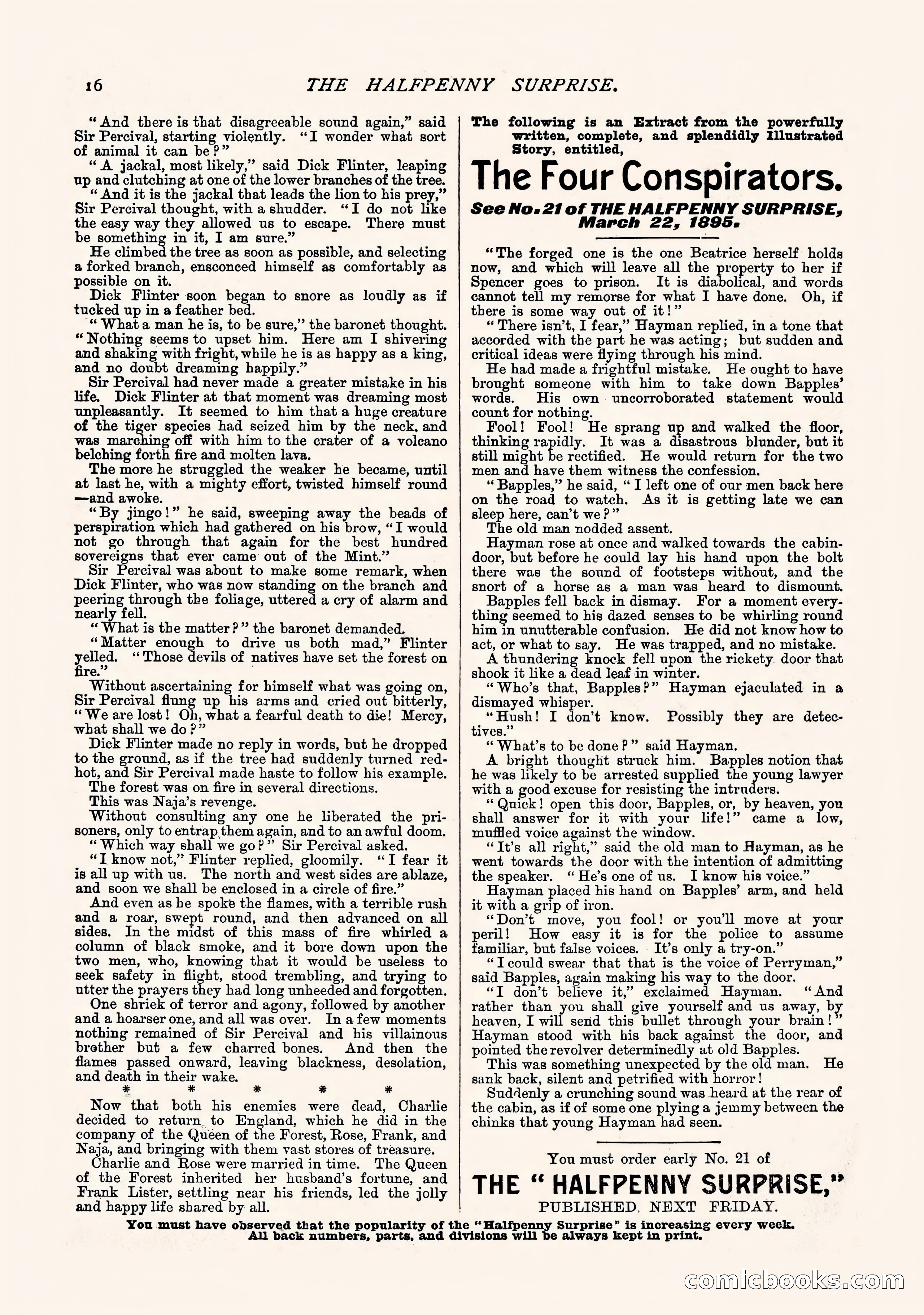 The Halfpenny Surprise, Vol. I, No. 20 — page 18 of 20