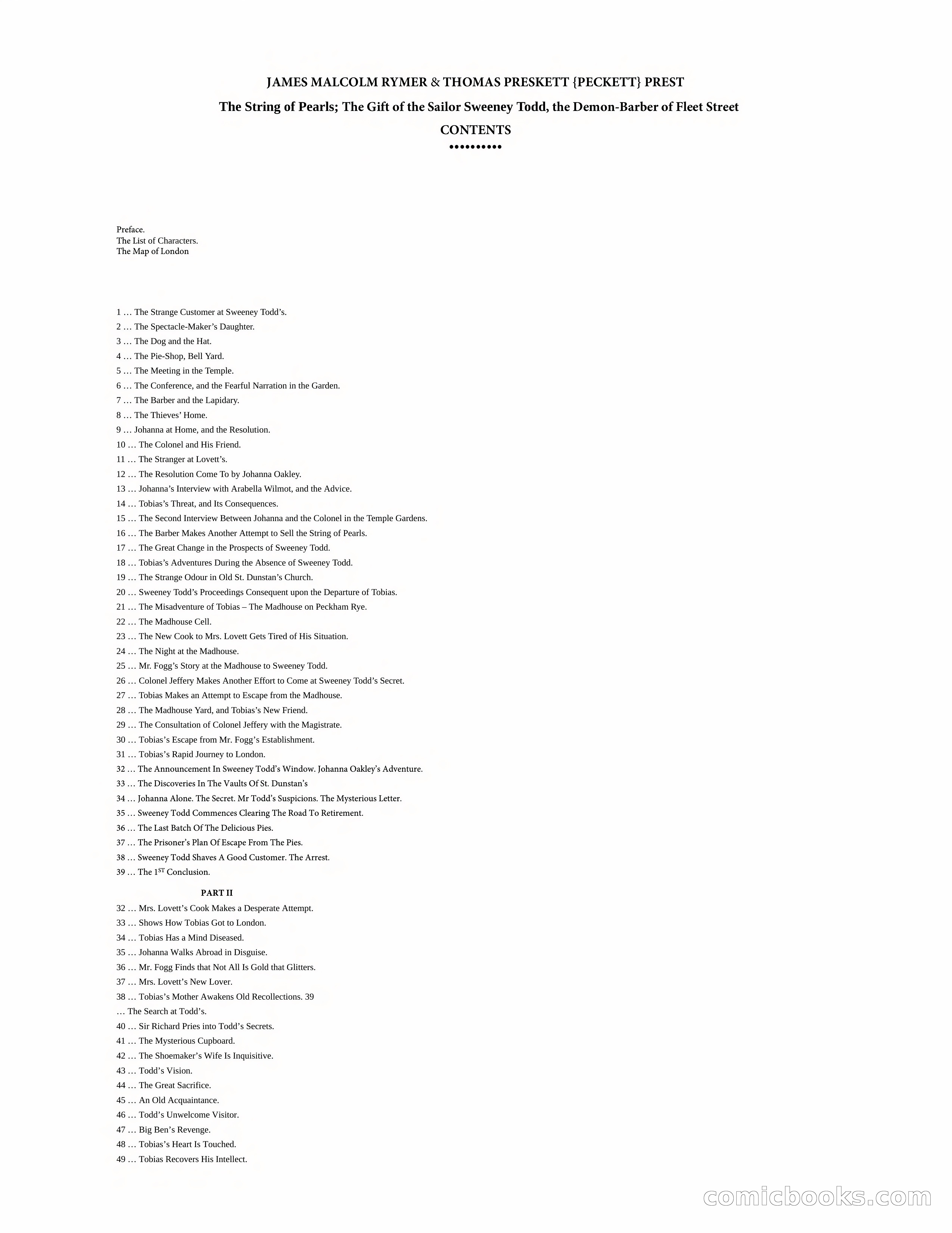 The Gift of the Sailor: The String of Pearls & Sweeney Todd, the Demon Barber of Fleet Street — page 2 of 400
