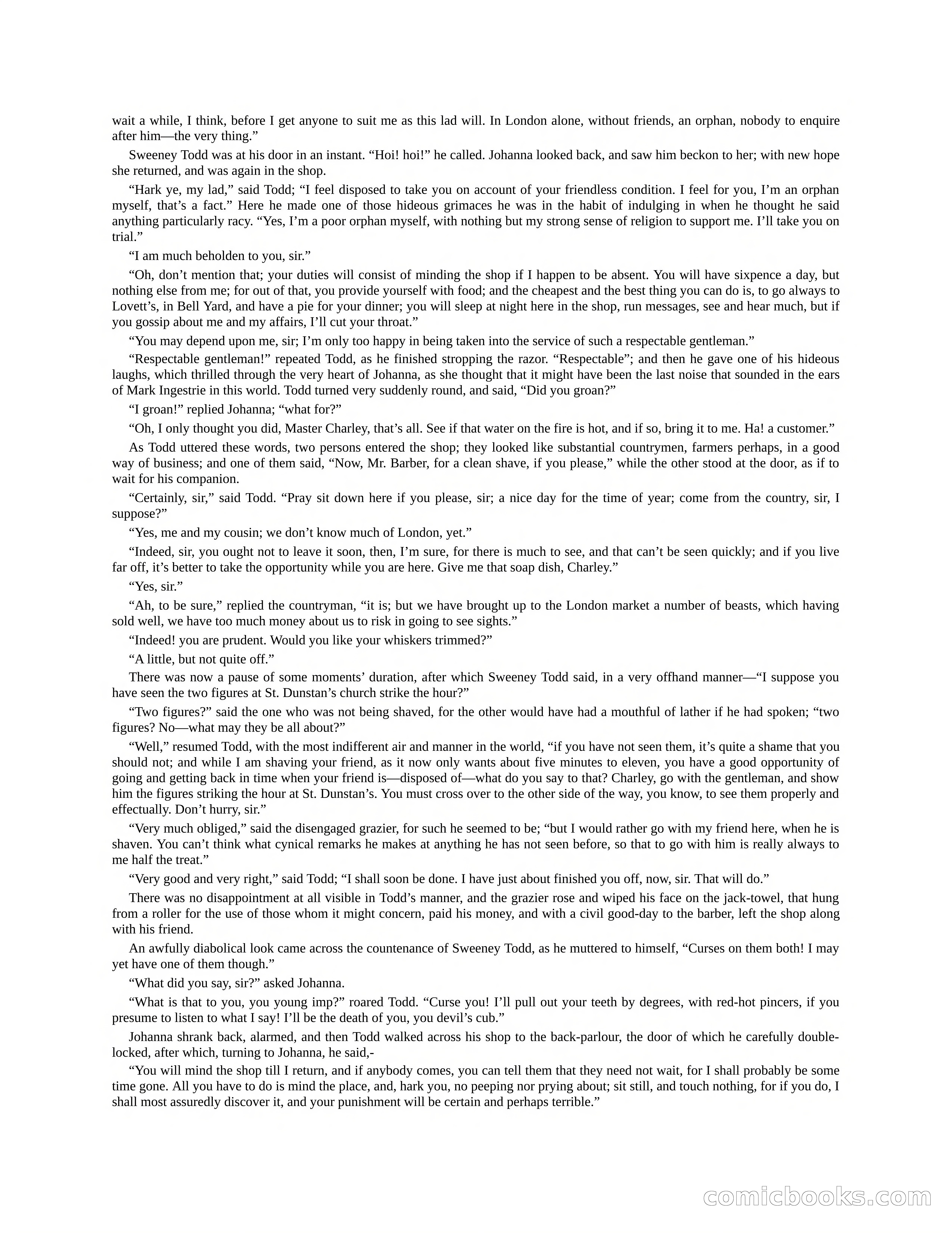 The Gift of the Sailor: The String of Pearls & Sweeney Todd, the Demon Barber of Fleet Street — page 116 of 400