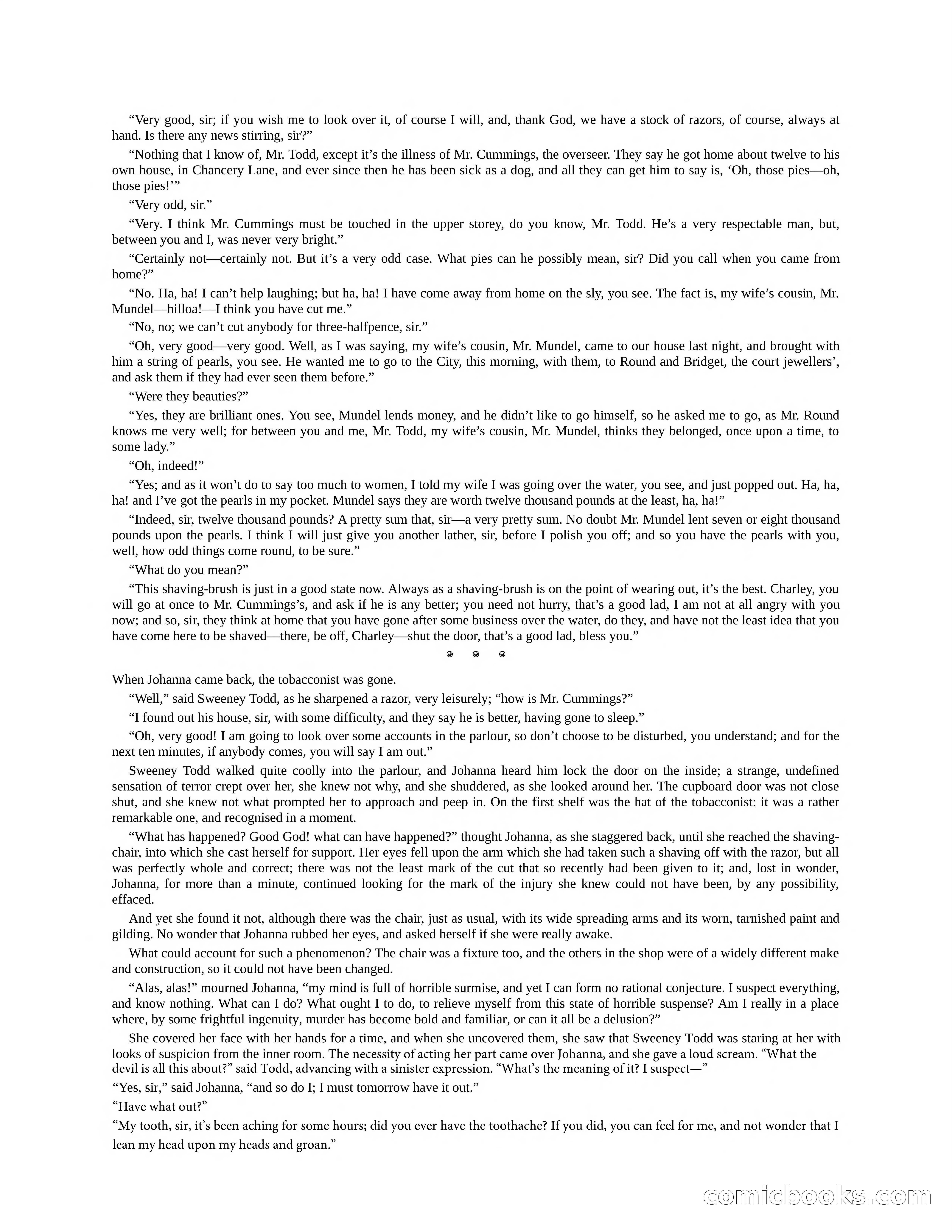 The Gift of the Sailor: The String of Pearls & Sweeney Todd, the Demon Barber of Fleet Street — page 121 of 400