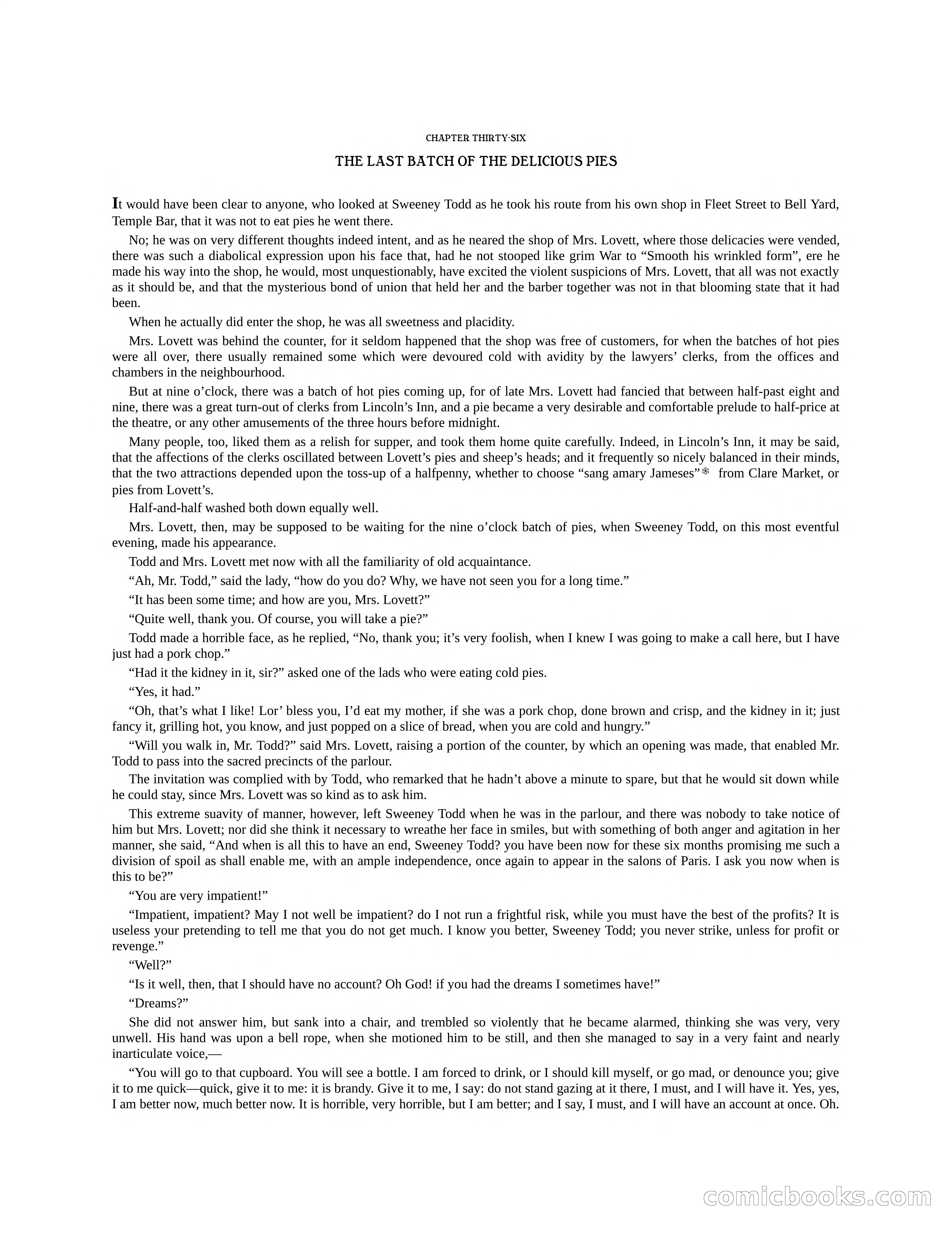 The Gift of the Sailor: The String of Pearls & Sweeney Todd, the Demon Barber of Fleet Street — page 124 of 400