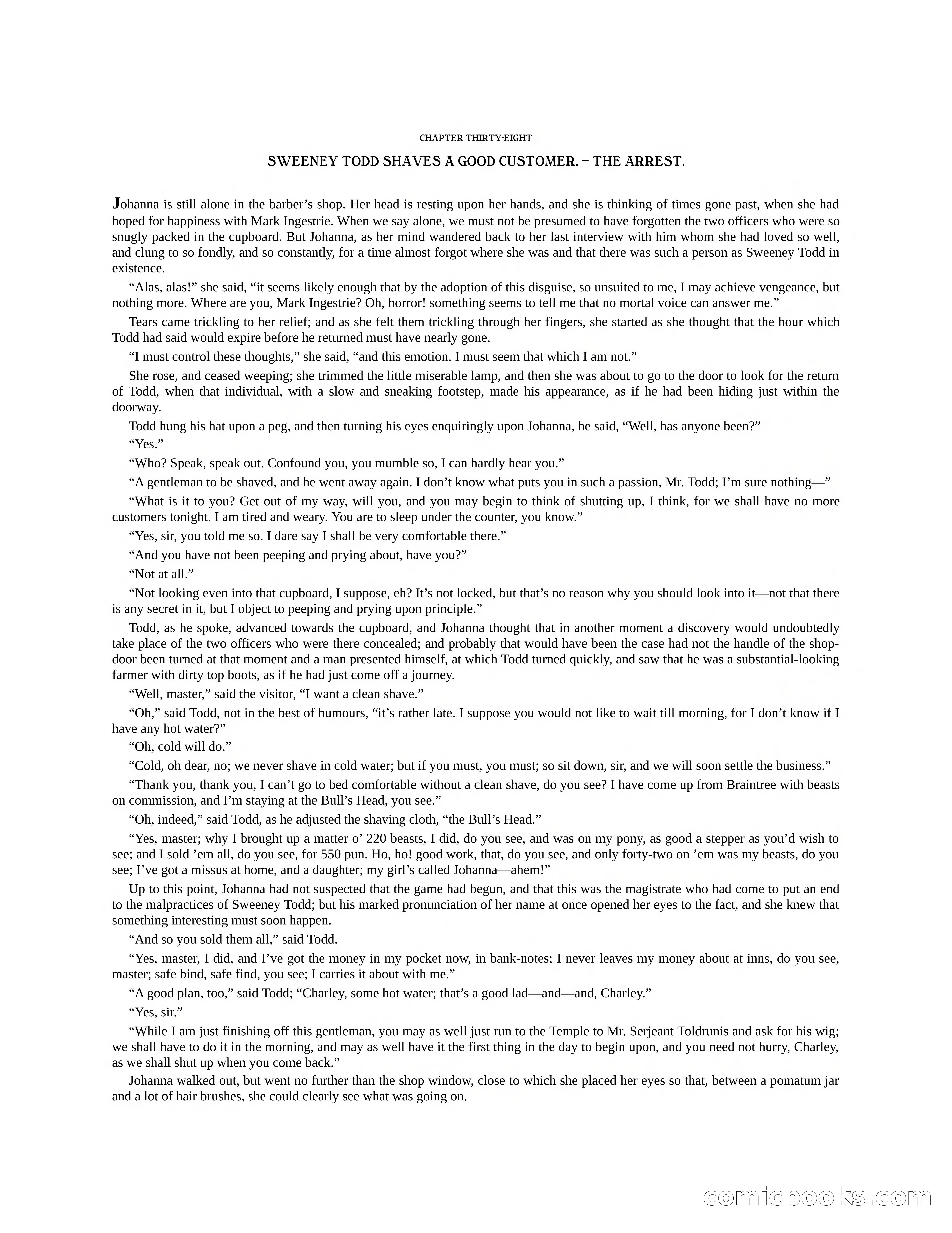 The Gift of the Sailor: The String of Pearls & Sweeney Todd, the Demon Barber of Fleet Street — page 129 of 400
