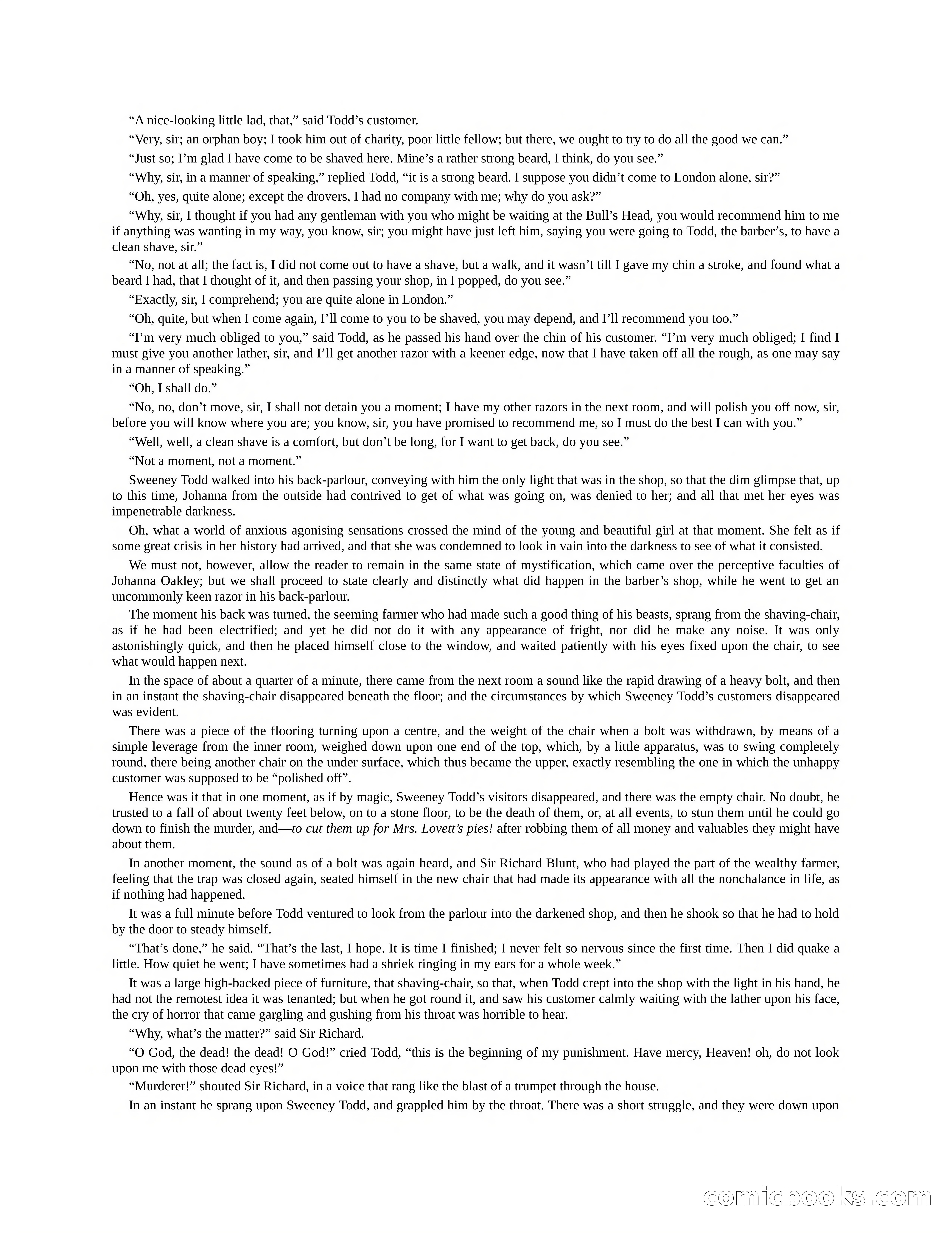 The Gift of the Sailor: The String of Pearls & Sweeney Todd, the Demon Barber of Fleet Street — page 130 of 400