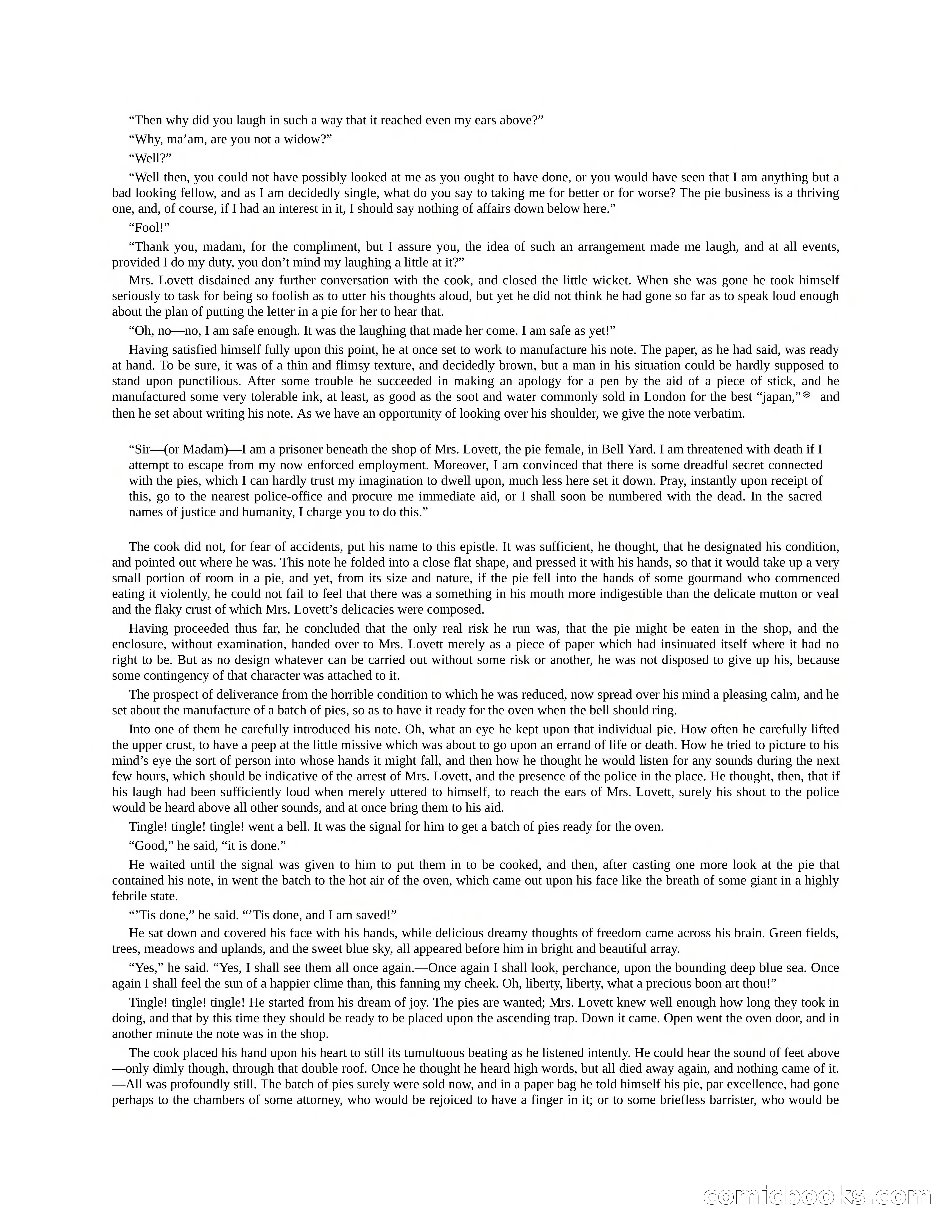The Gift of the Sailor: The String of Pearls & Sweeney Todd, the Demon Barber of Fleet Street — page 135 of 400