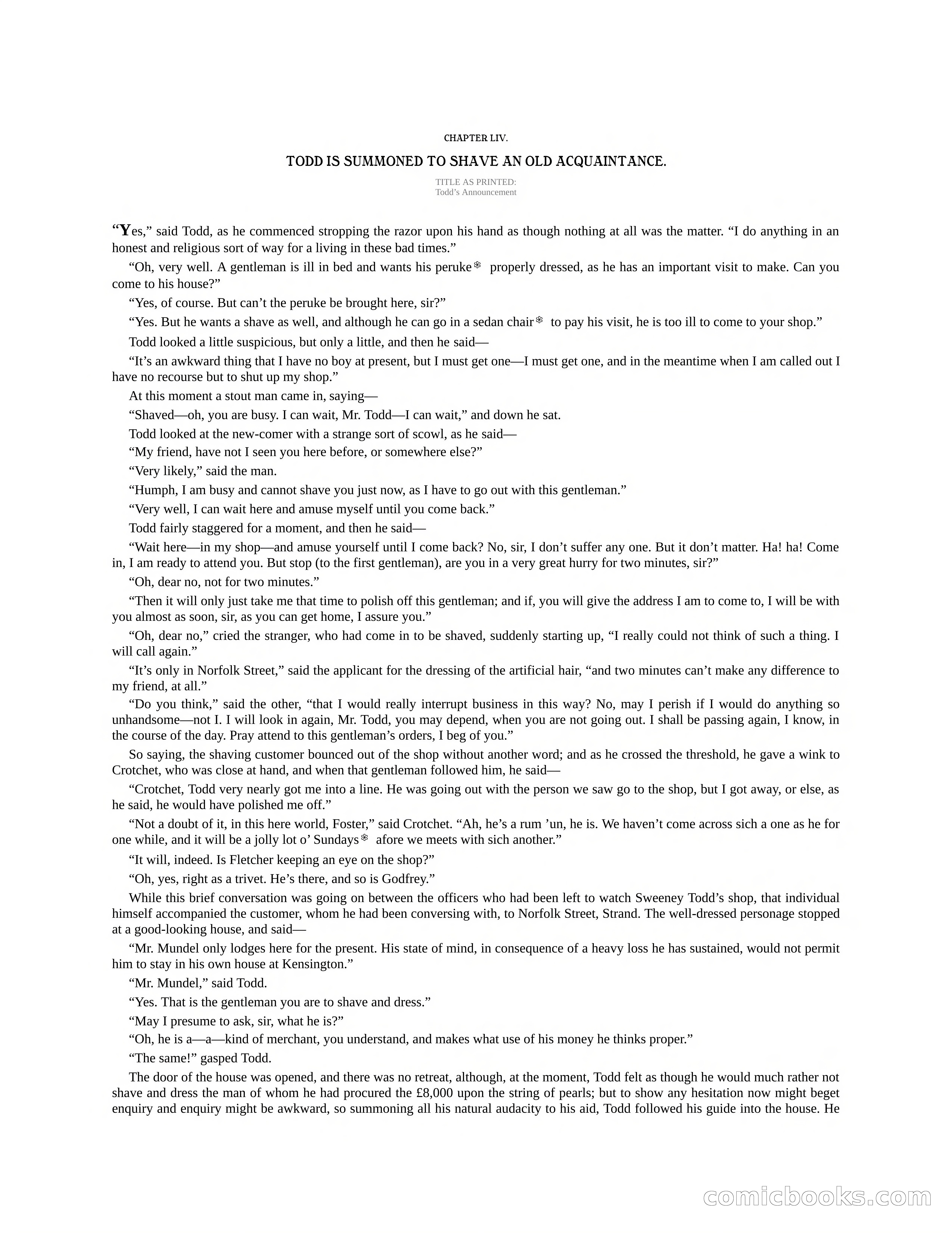 The Gift of the Sailor: The String of Pearls & Sweeney Todd, the Demon Barber of Fleet Street — page 201 of 400