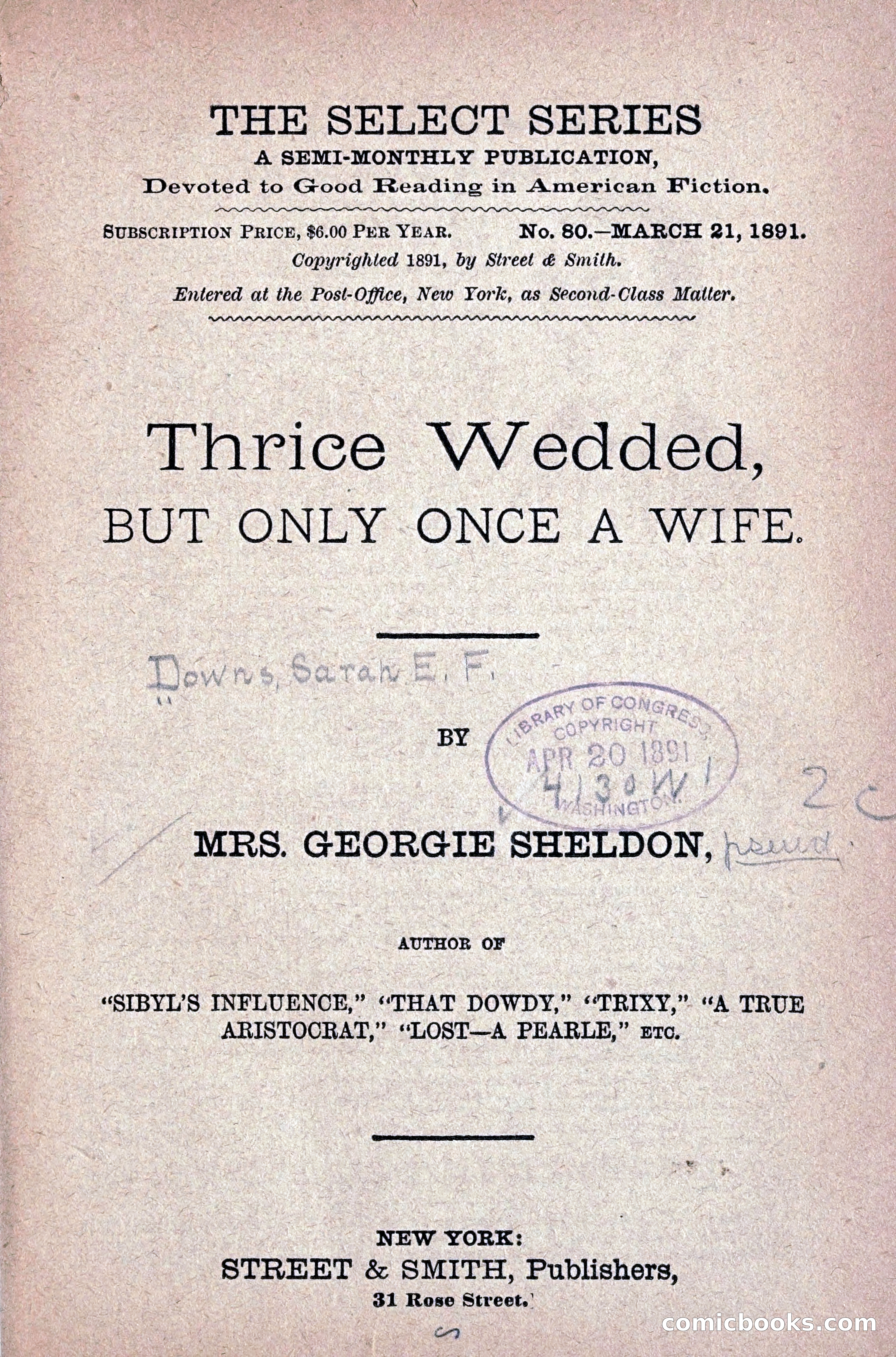 Thrice Wedded, but Only Once a Wife — page 12 of 242