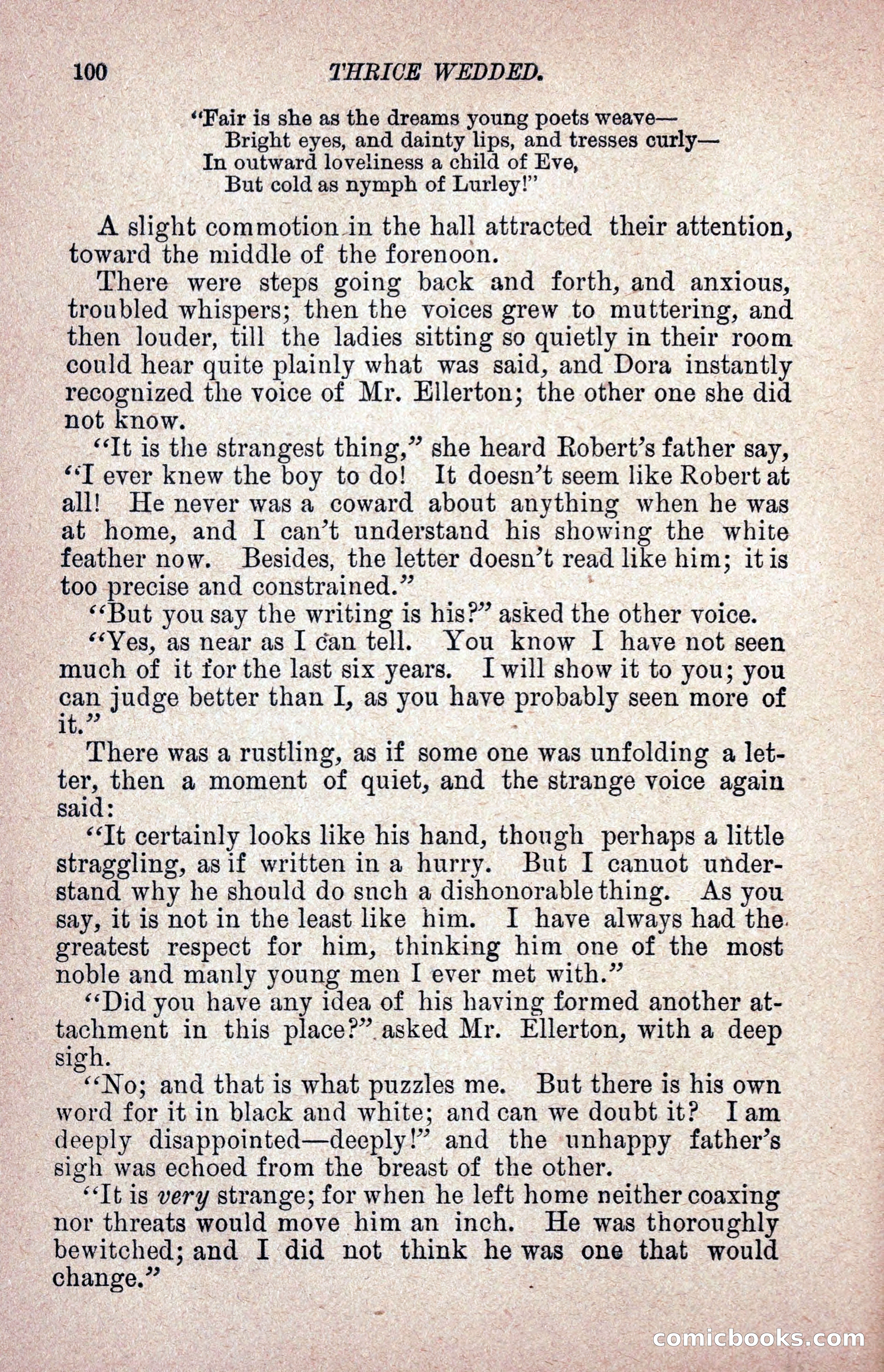 Thrice Wedded, but Only Once a Wife — page 109 of 242