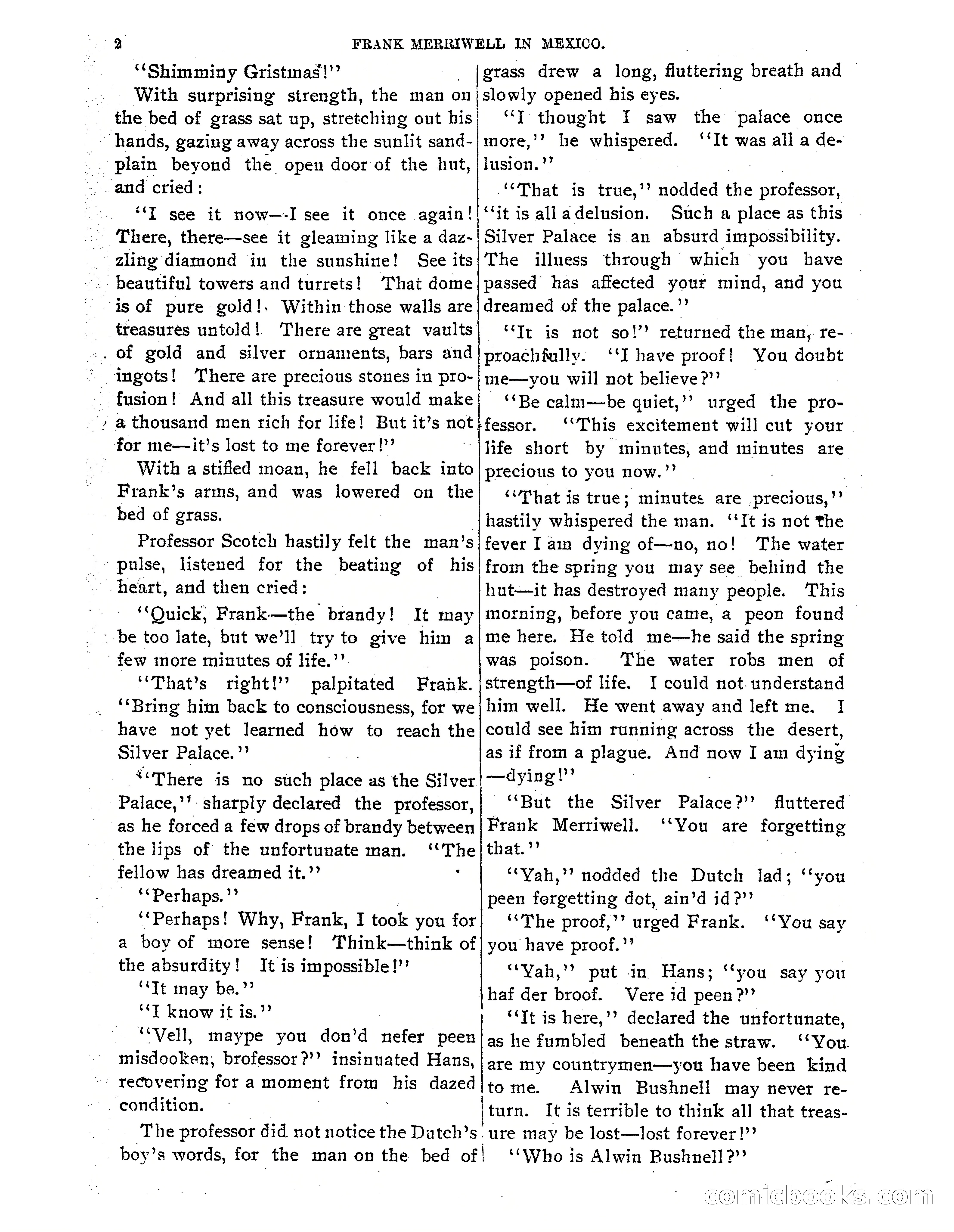 Frank Merriwell in Mexico: The Search for the Silver Palace — page 4 of 35