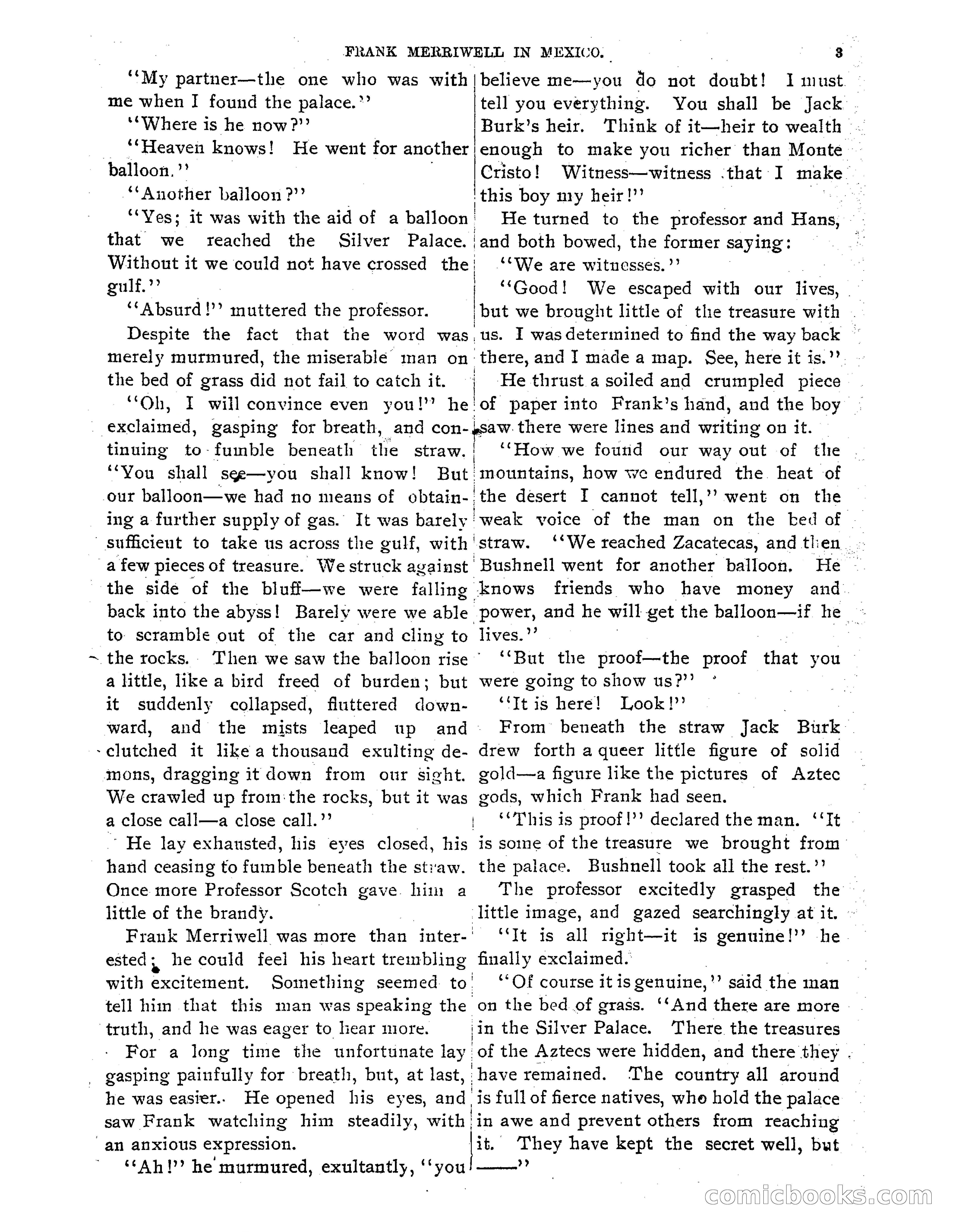 Frank Merriwell in Mexico: The Search for the Silver Palace — page 5 of 35