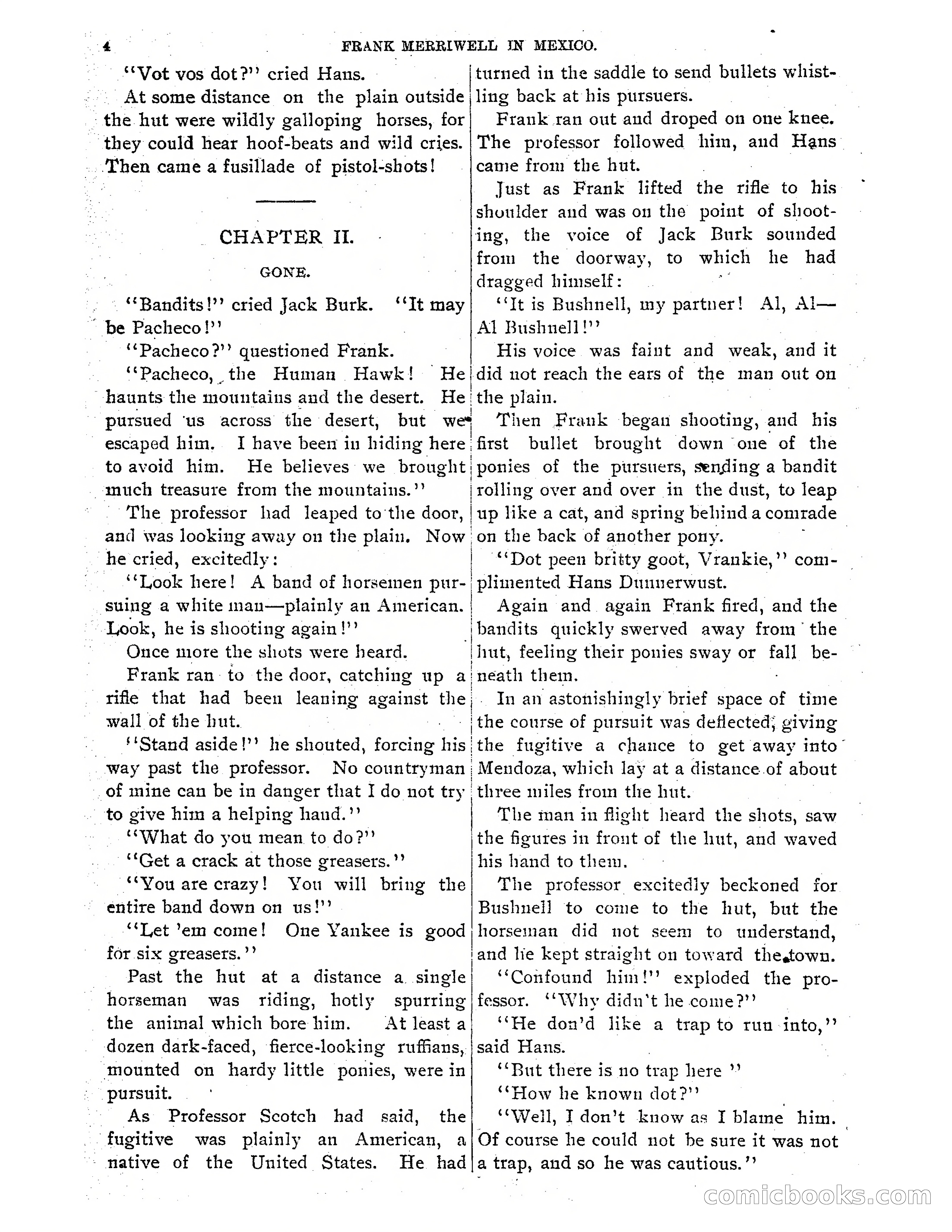 Frank Merriwell in Mexico: The Search for the Silver Palace — page 6 of 35