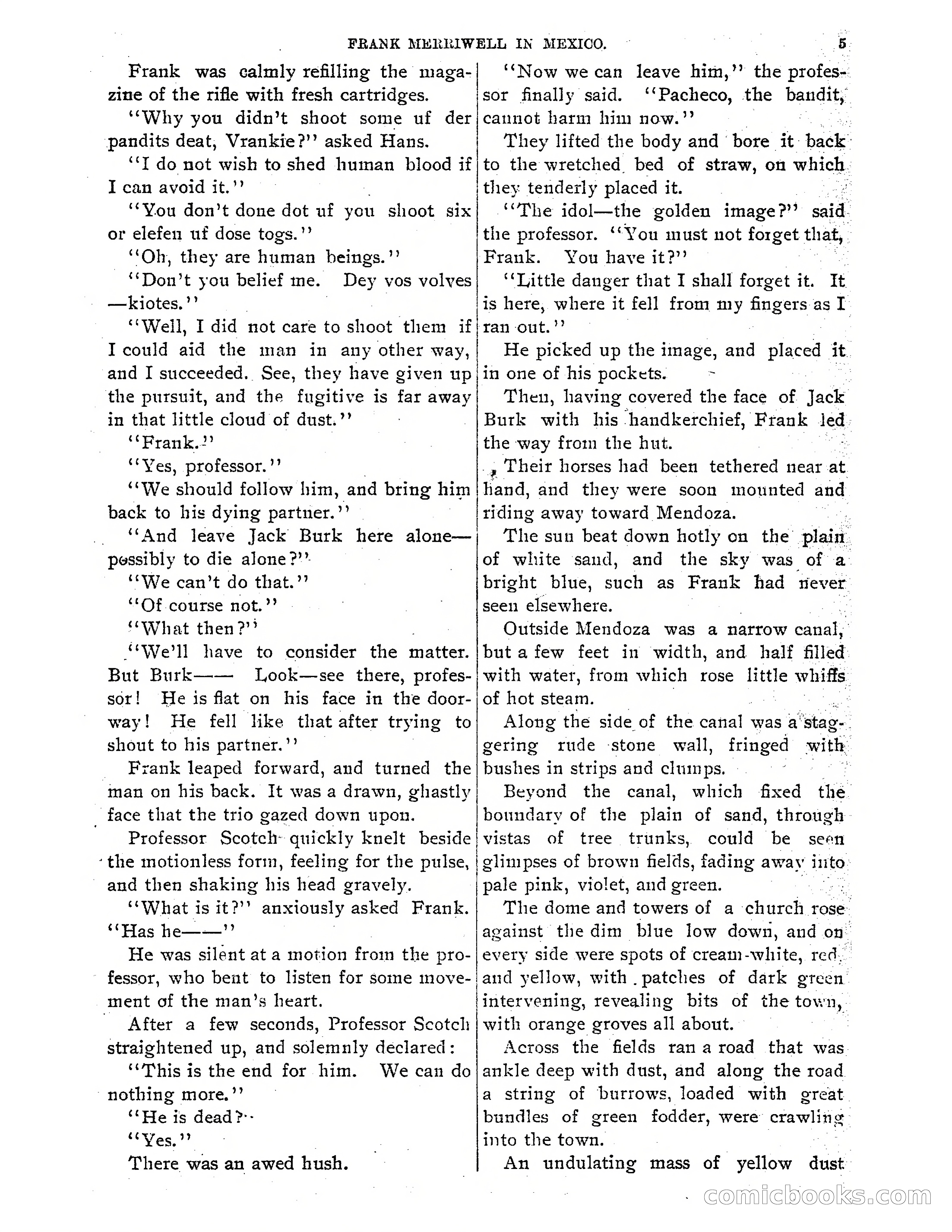 Frank Merriwell in Mexico: The Search for the Silver Palace — page 7 of 35