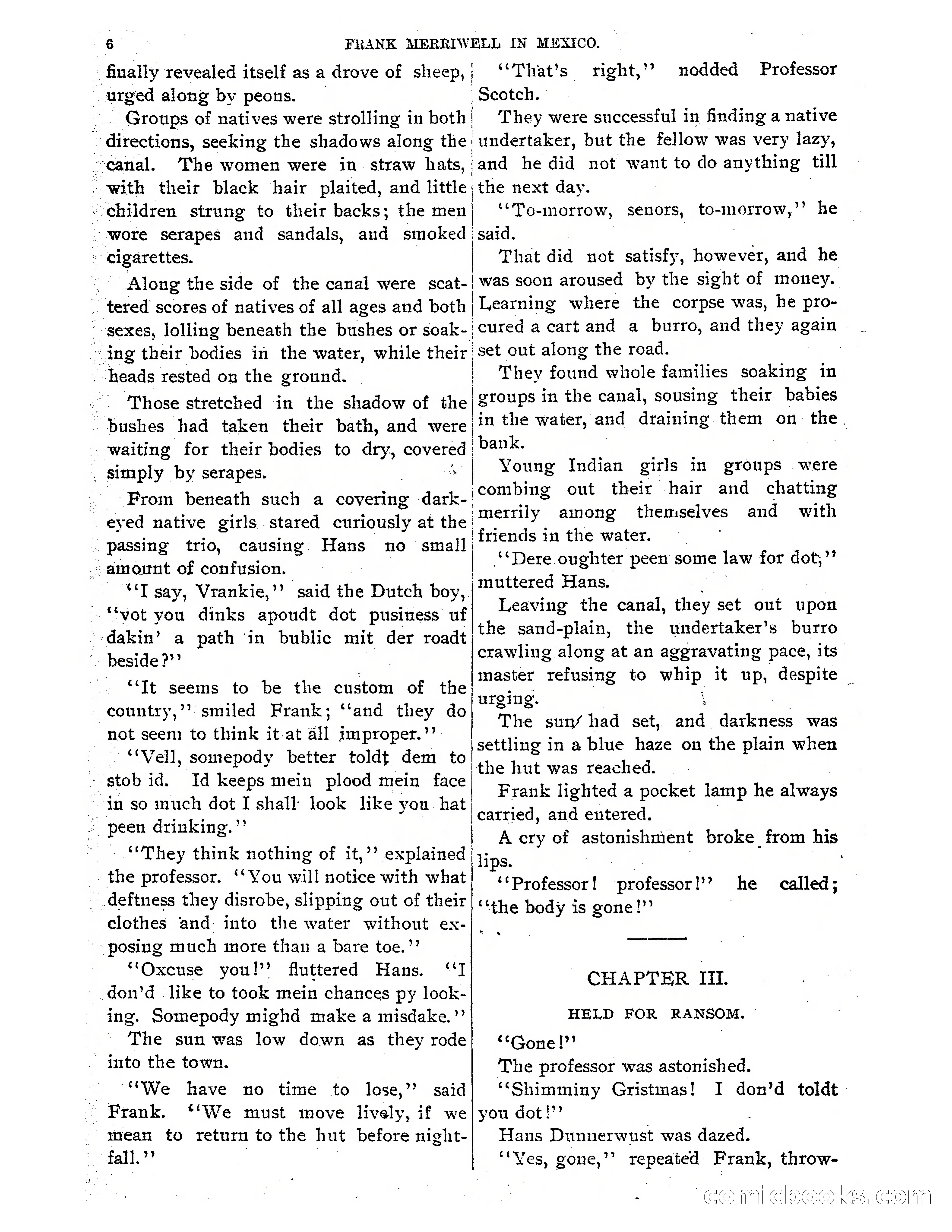 Frank Merriwell in Mexico: The Search for the Silver Palace — page 8 of 35