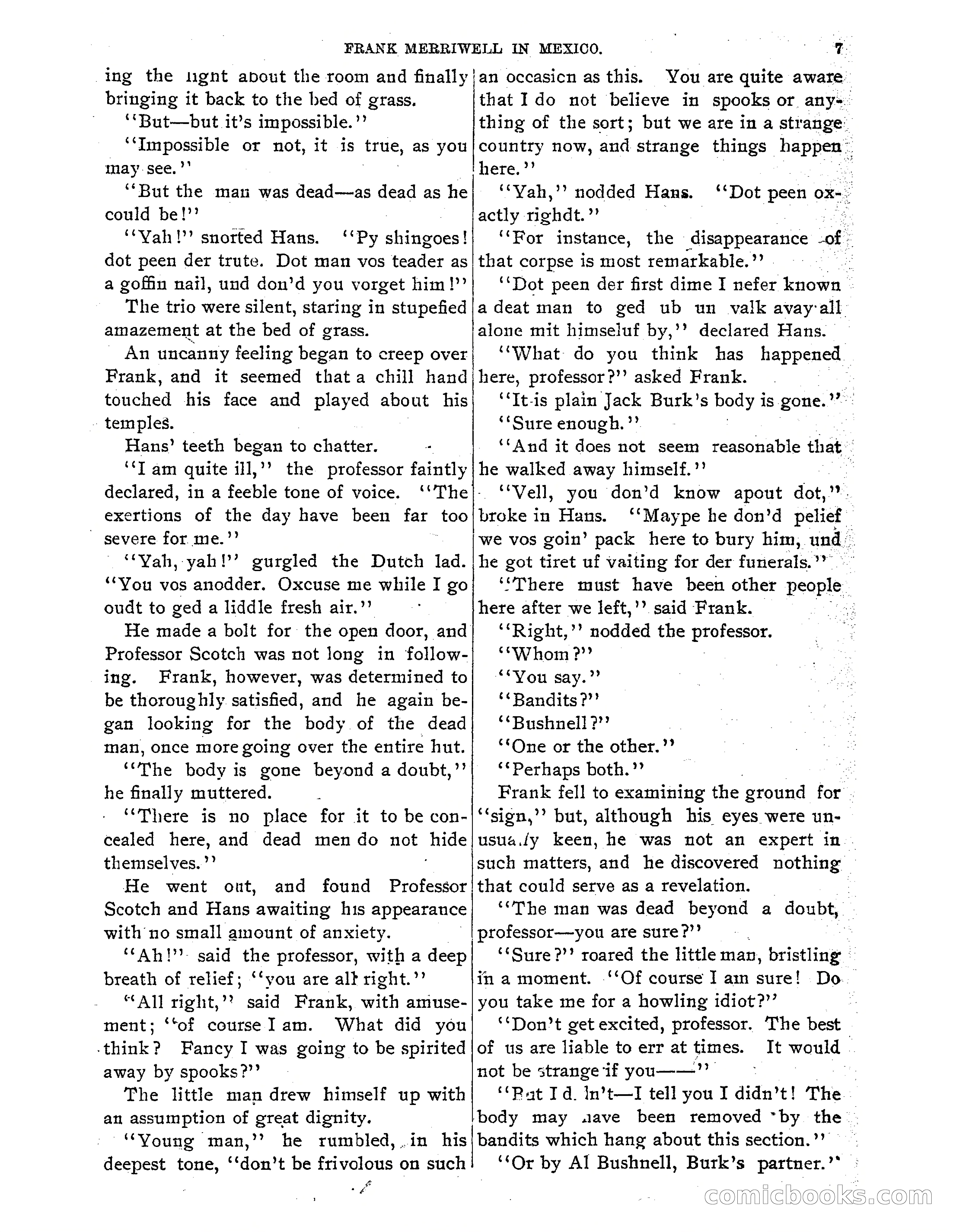 Frank Merriwell in Mexico: The Search for the Silver Palace — page 9 of 35