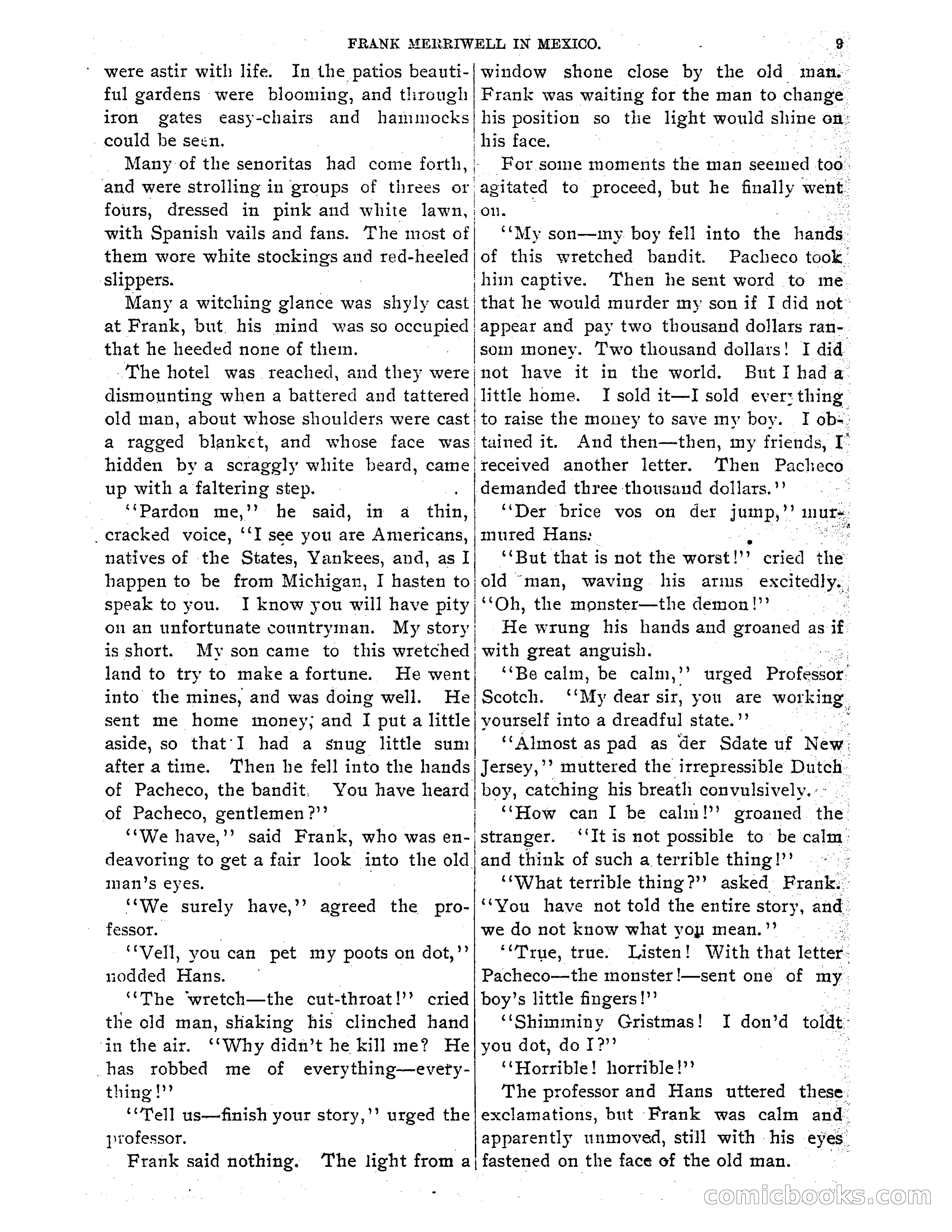 Frank Merriwell in Mexico: The Search for the Silver Palace — page 11 of 35