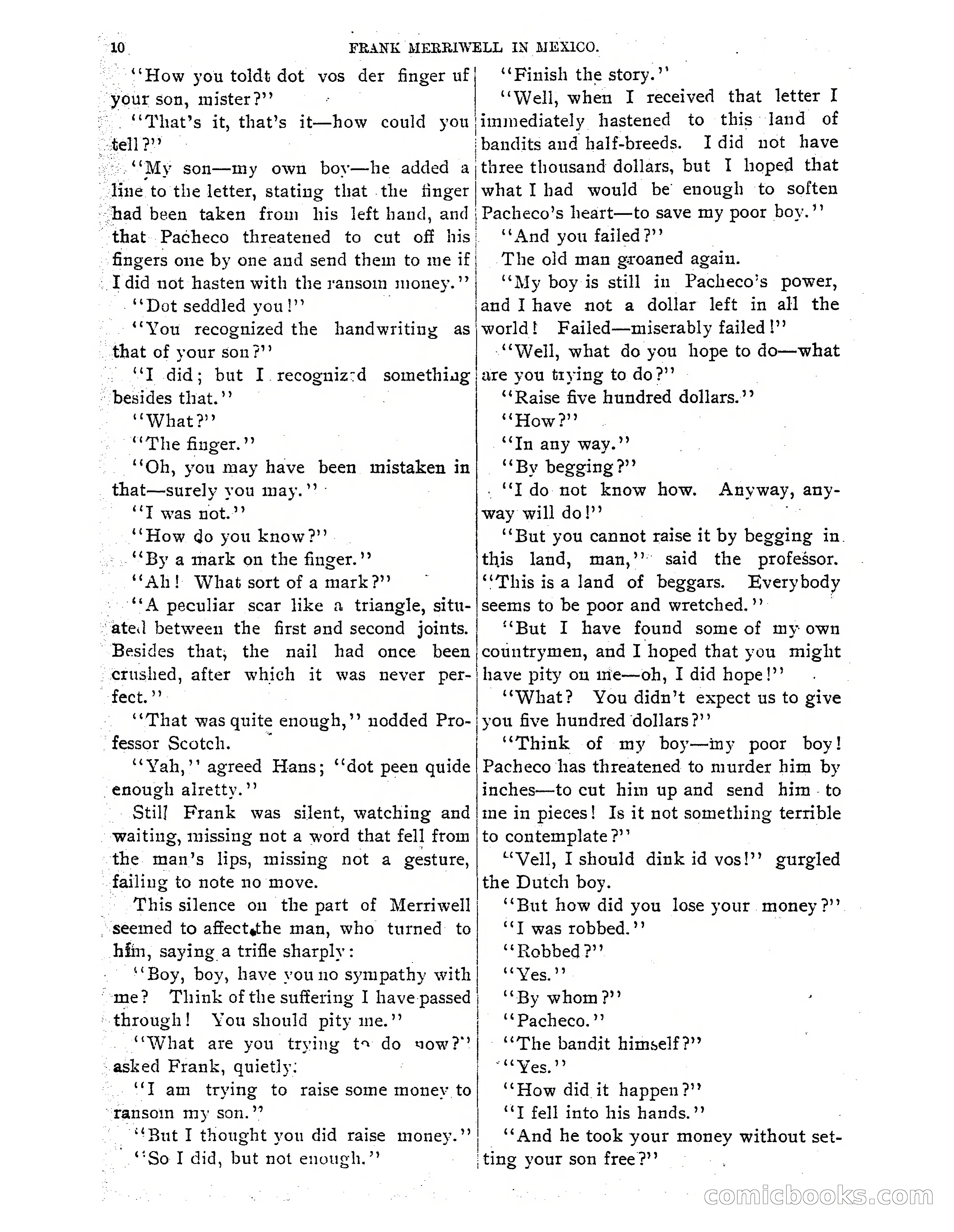 Frank Merriwell in Mexico: The Search for the Silver Palace — page 12 of 35