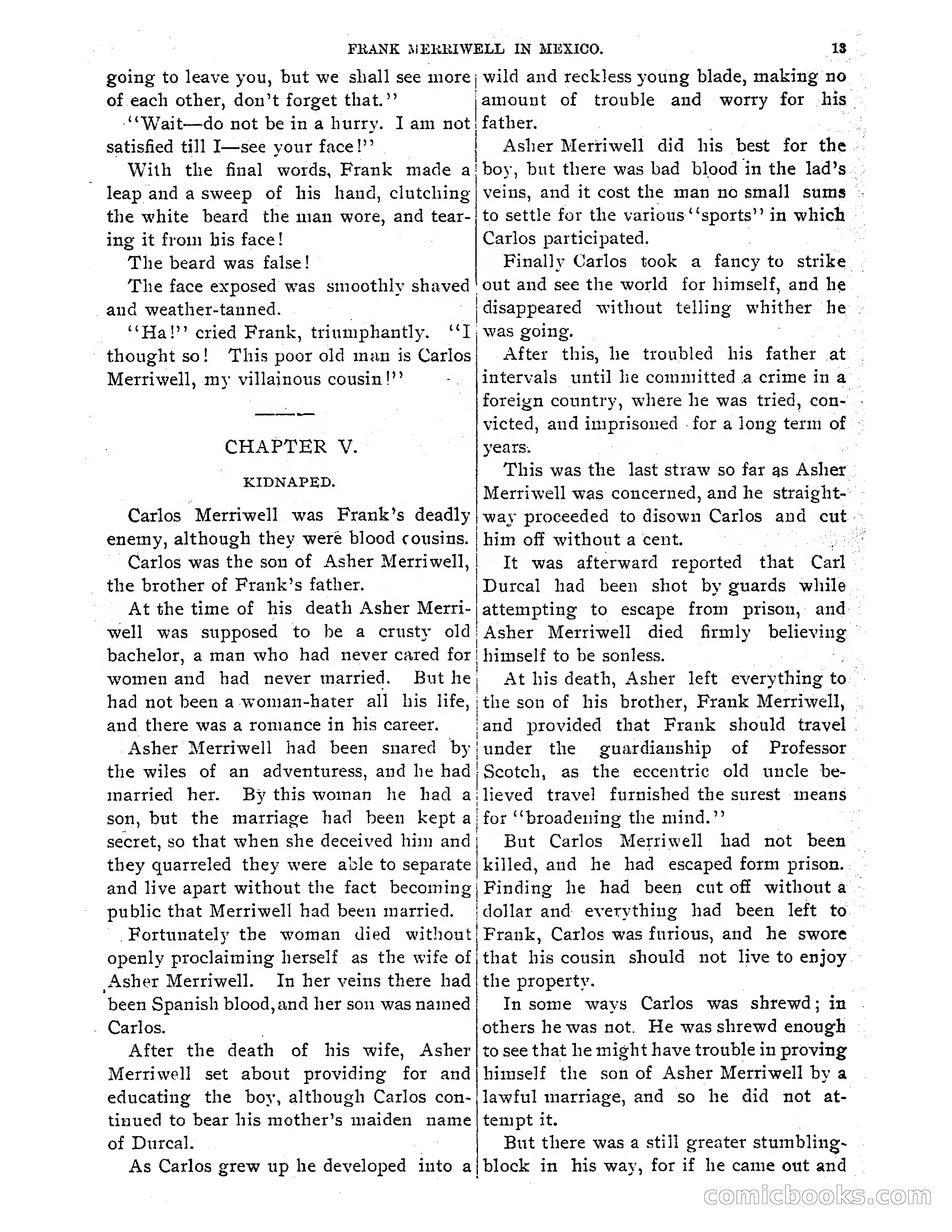 Frank Merriwell in Mexico: The Search for the Silver Palace — page 15 of 35