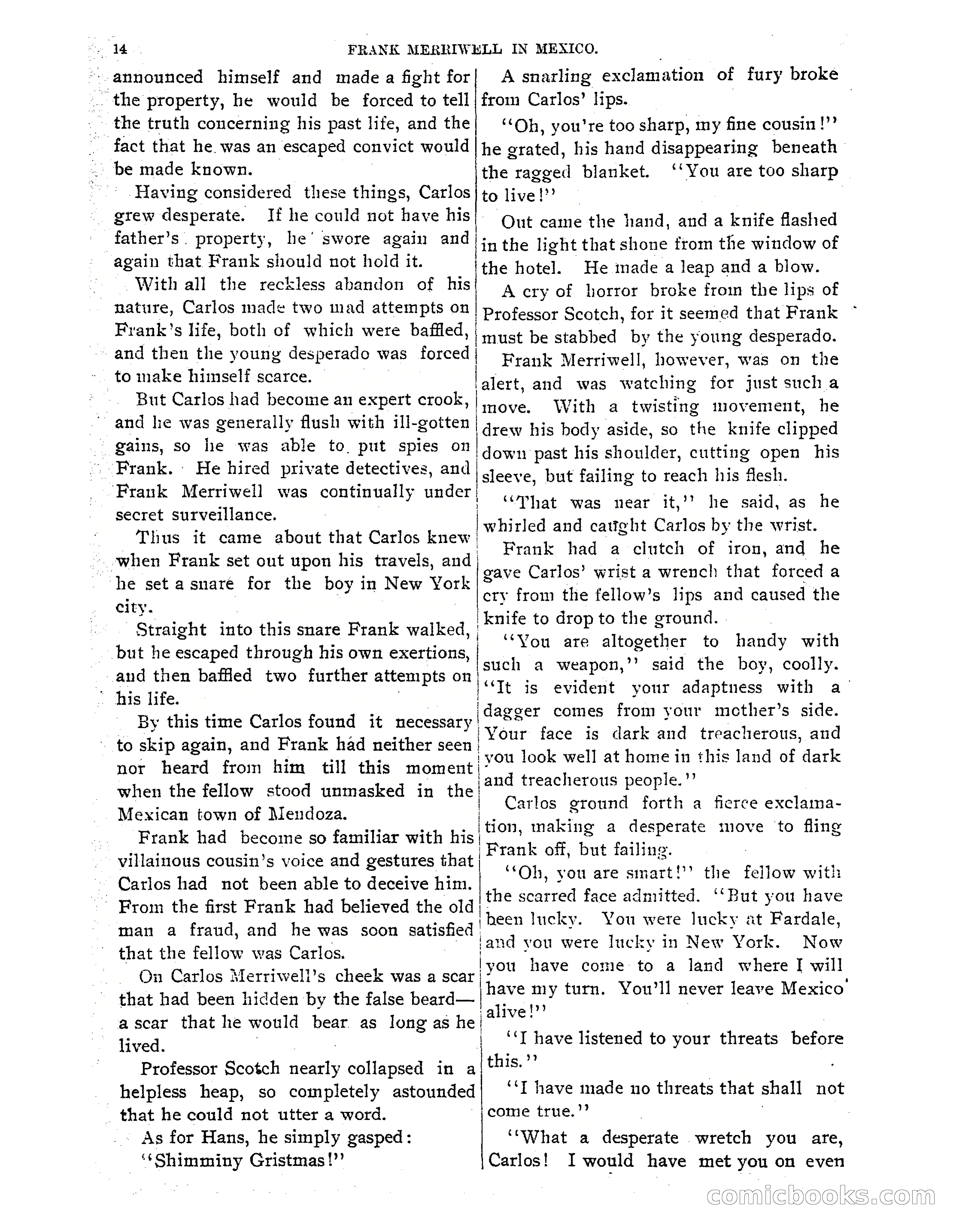 Frank Merriwell in Mexico: The Search for the Silver Palace — page 16 of 35