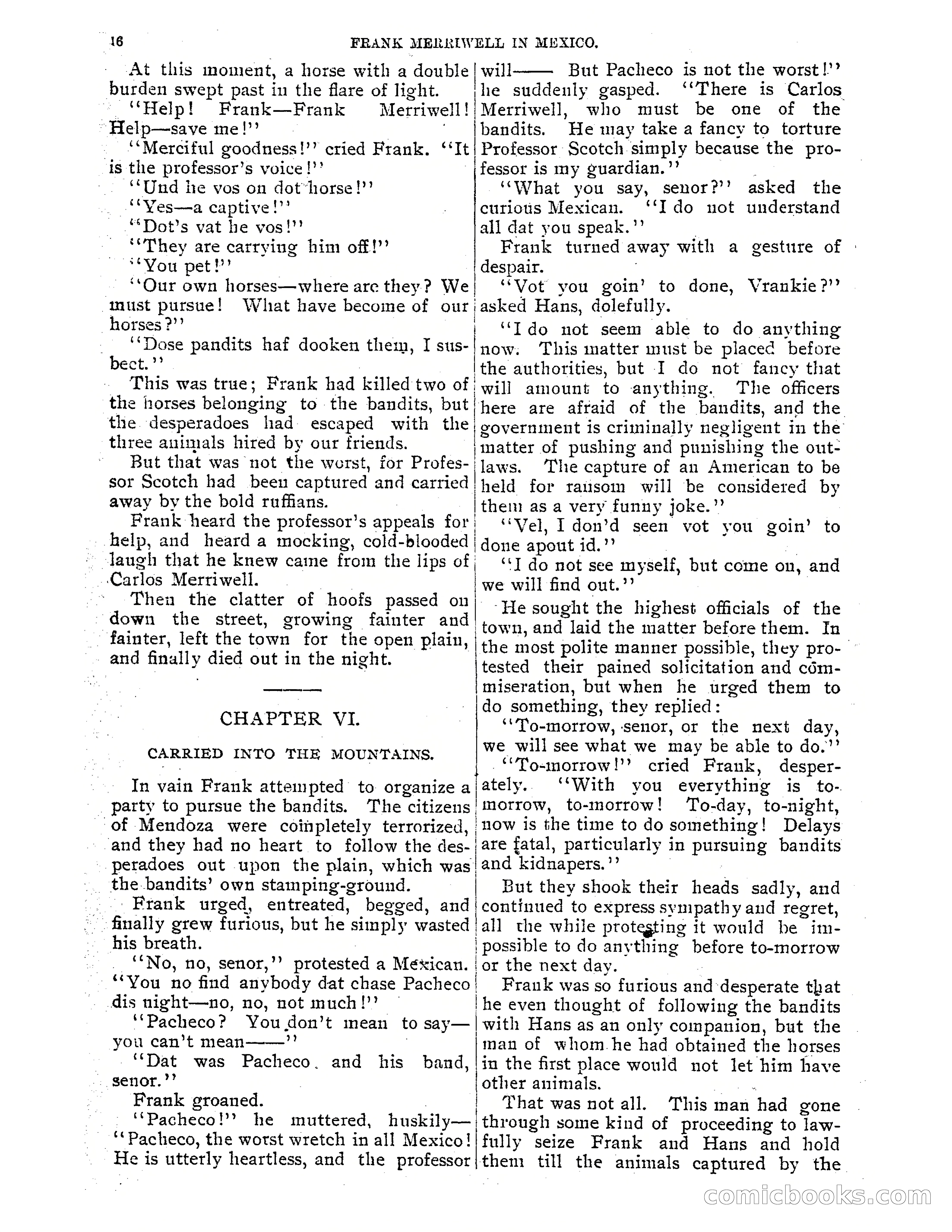 Frank Merriwell in Mexico: The Search for the Silver Palace — page 18 of 35
