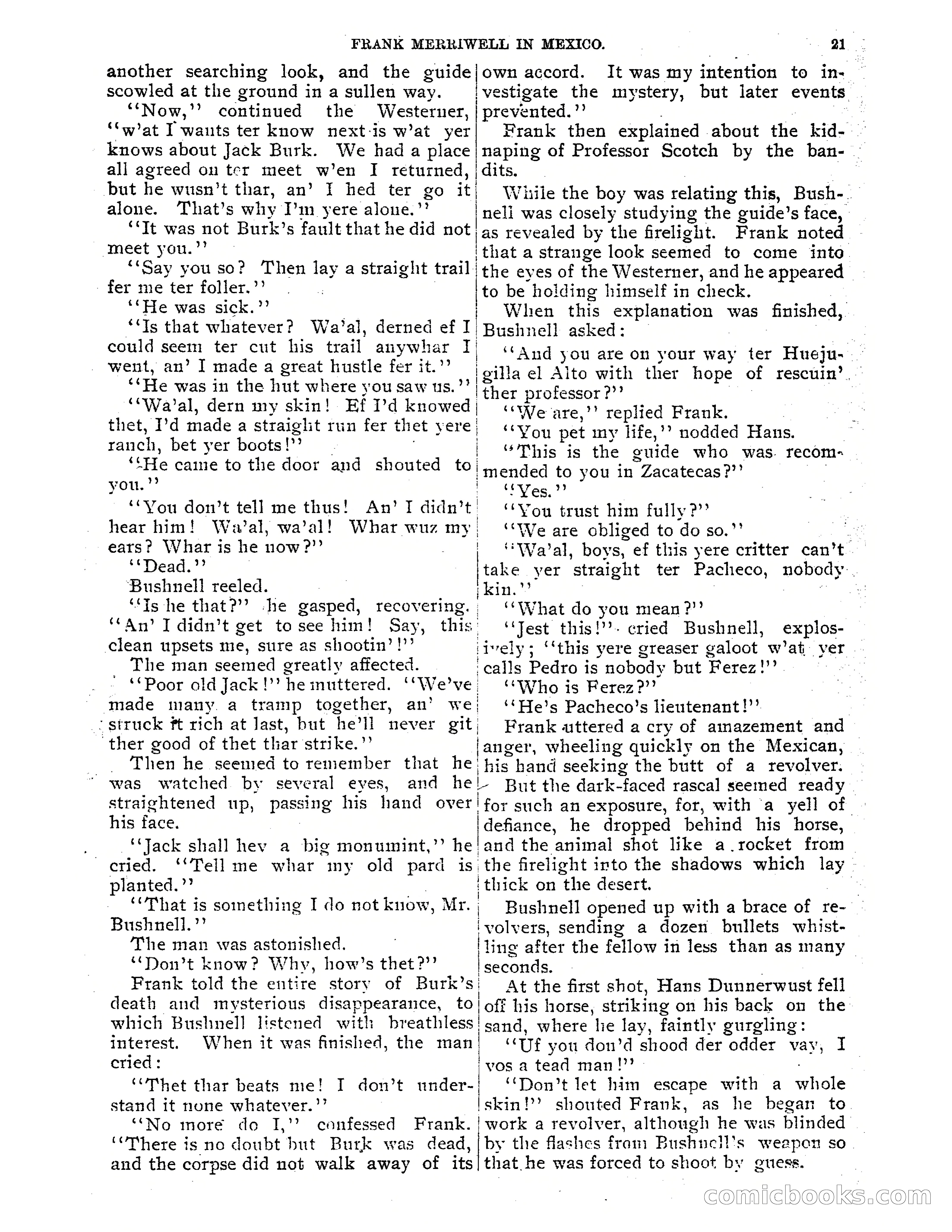 Frank Merriwell in Mexico: The Search for the Silver Palace — page 23 of 35