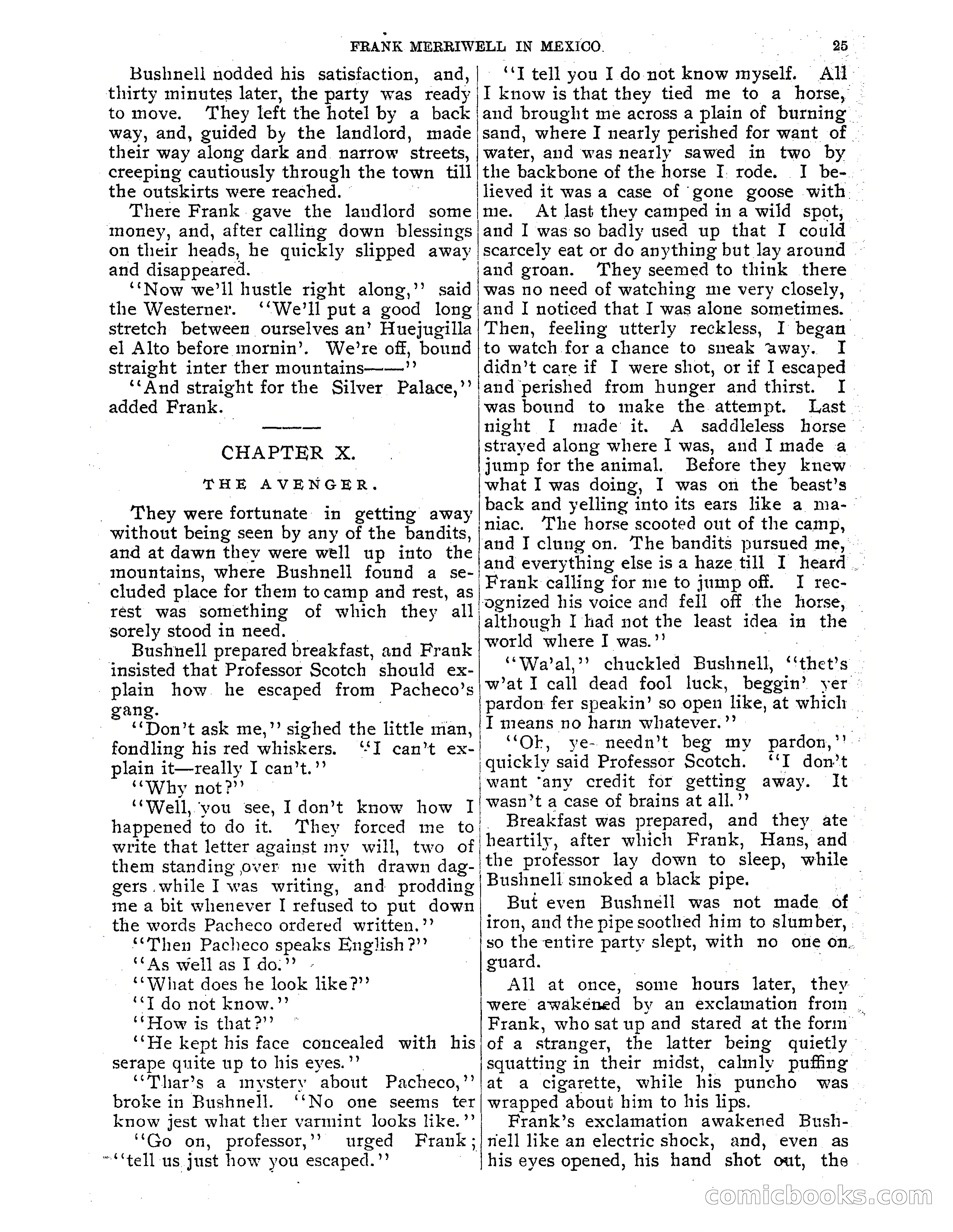 Frank Merriwell in Mexico: The Search for the Silver Palace — page 27 of 35
