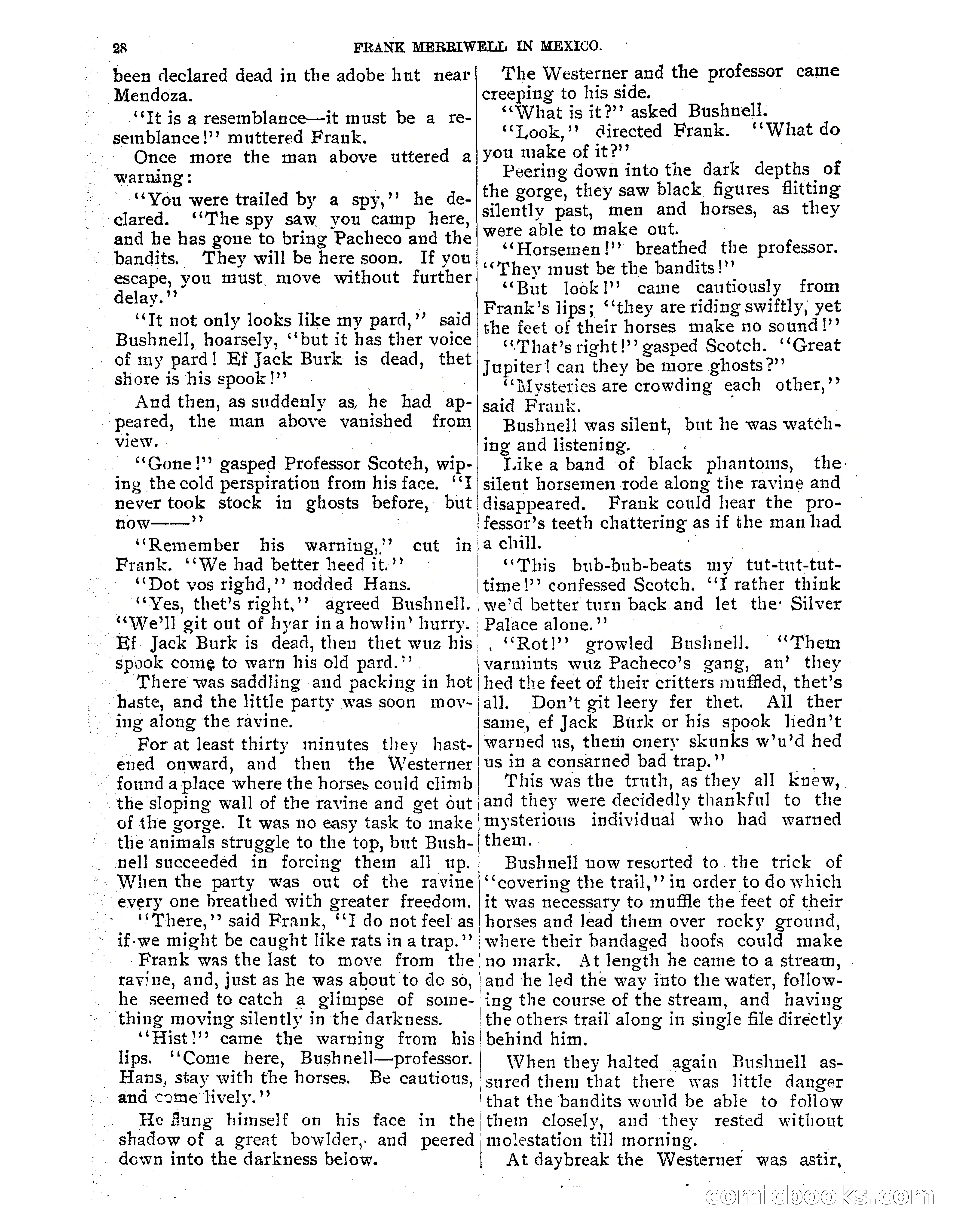 Frank Merriwell in Mexico: The Search for the Silver Palace — page 30 of 35