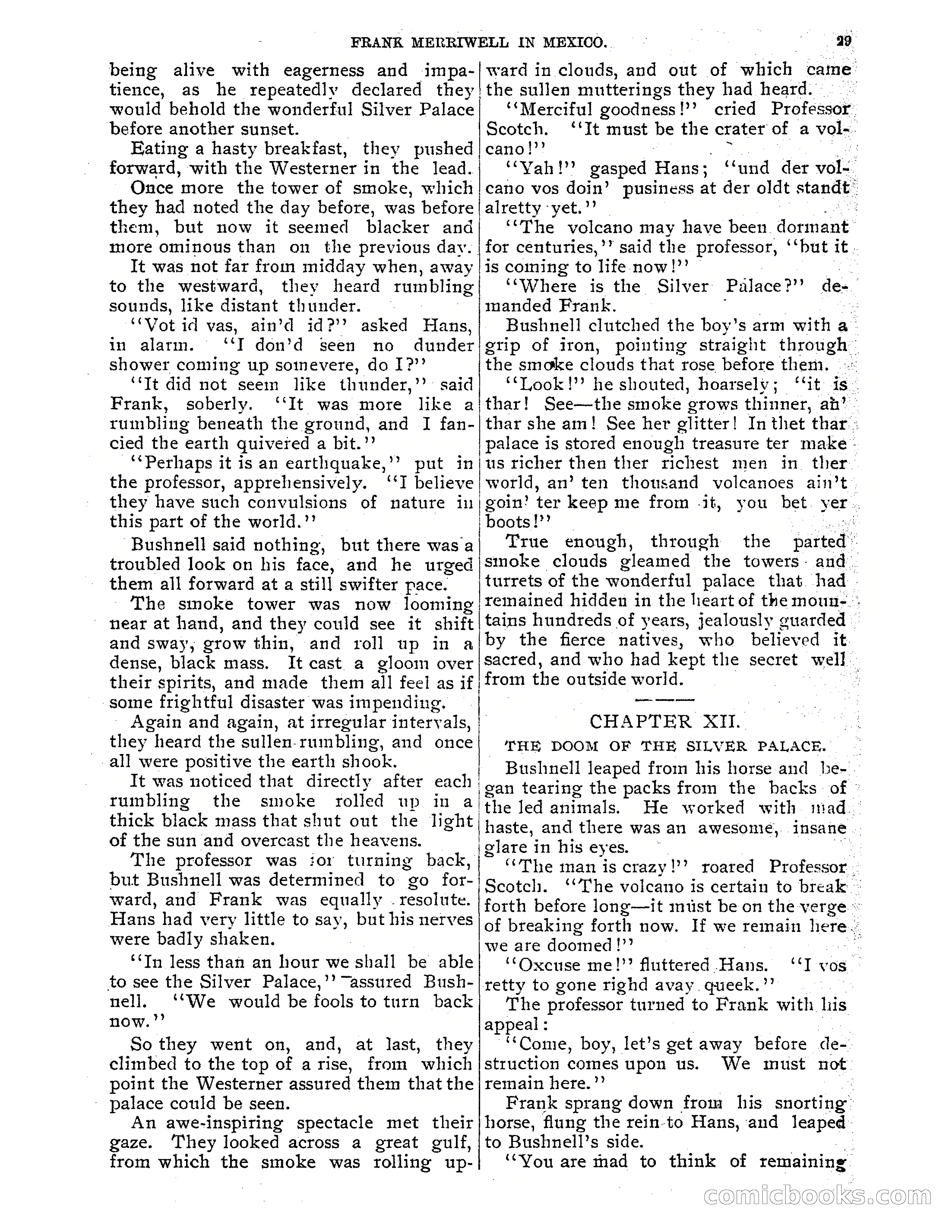Frank Merriwell in Mexico: The Search for the Silver Palace — page 31 of 35