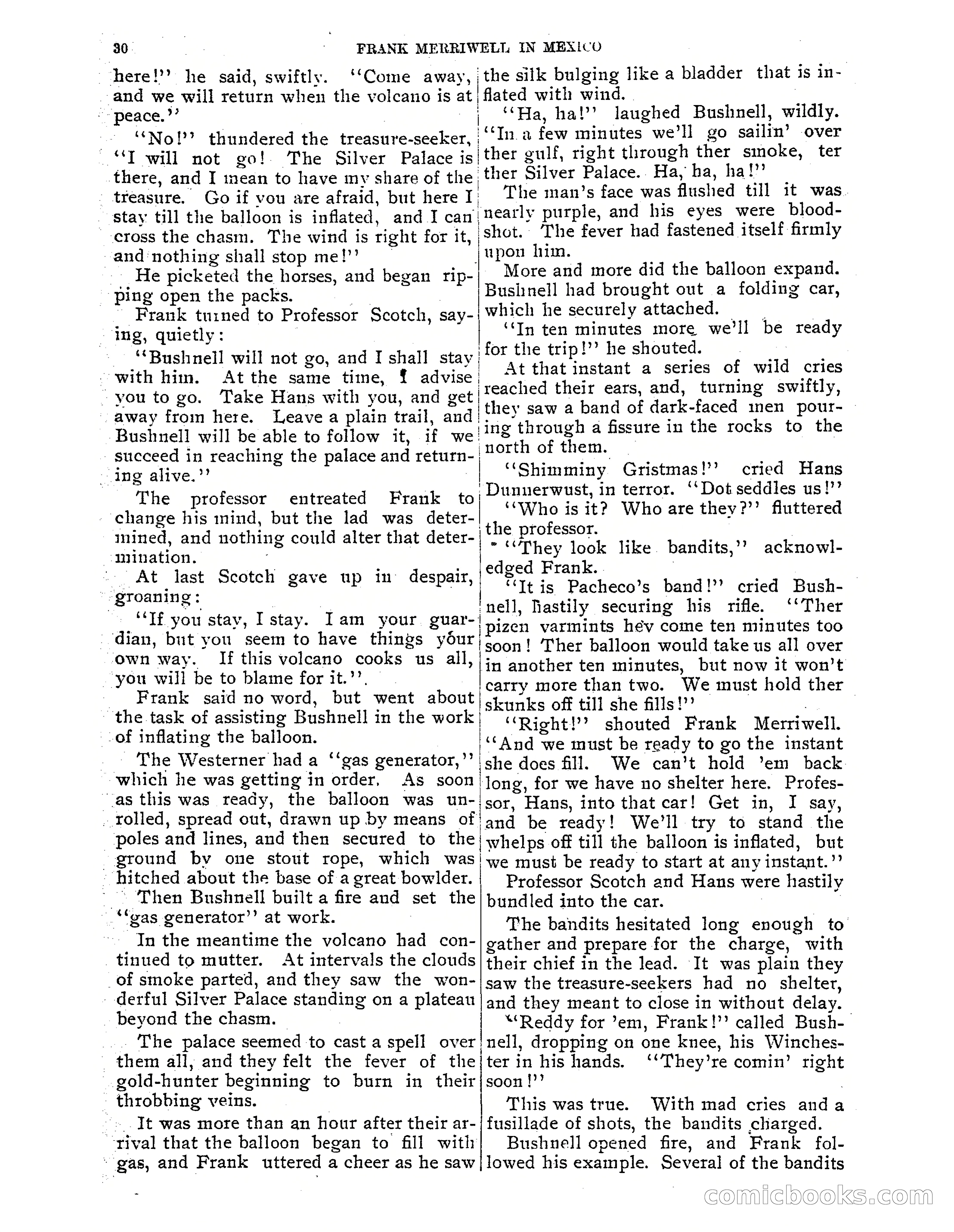 Frank Merriwell in Mexico: The Search for the Silver Palace — page 32 of 35