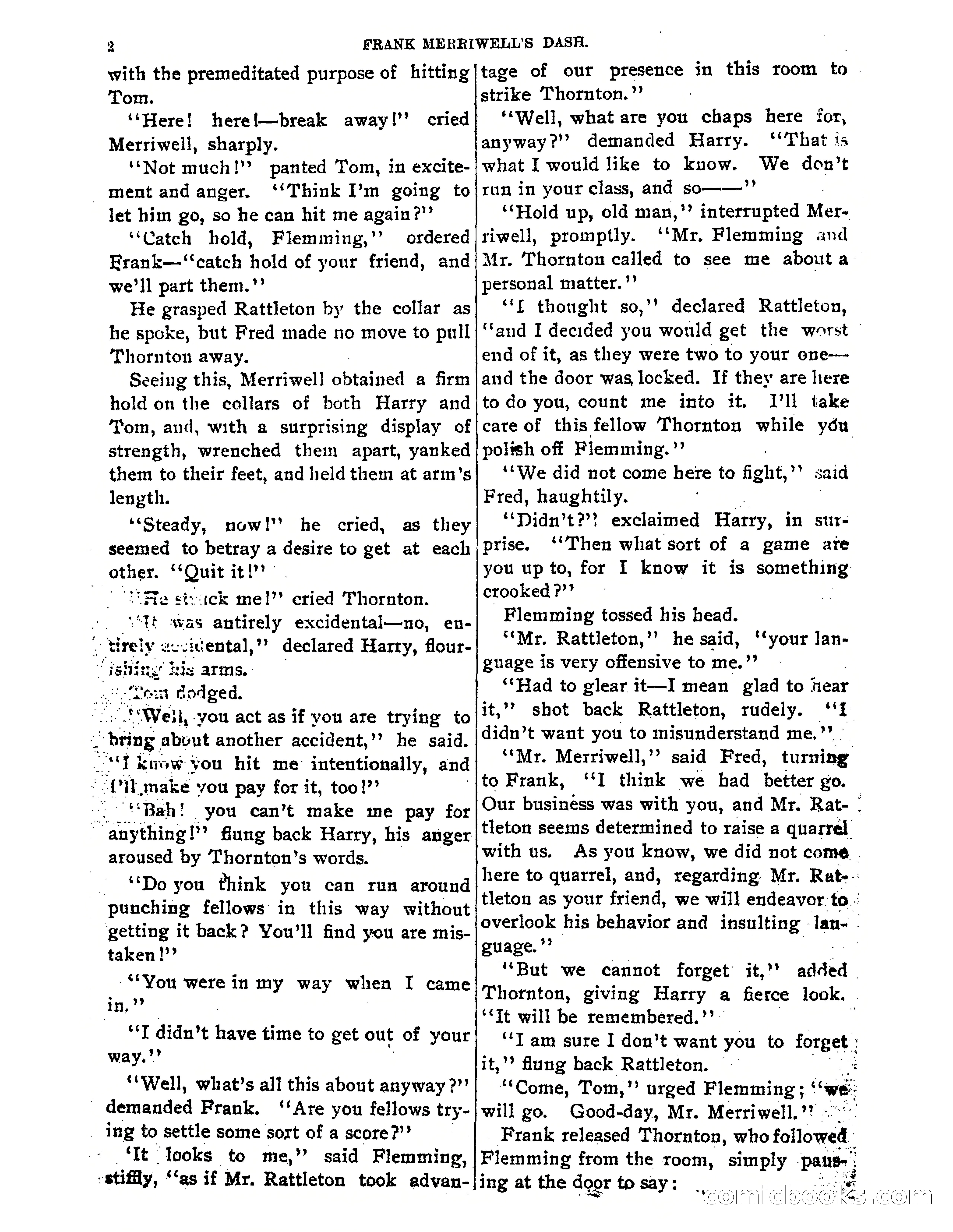 Tip Top Weekly No. 52: Frank Merriwell's Dash — page 5 of 37