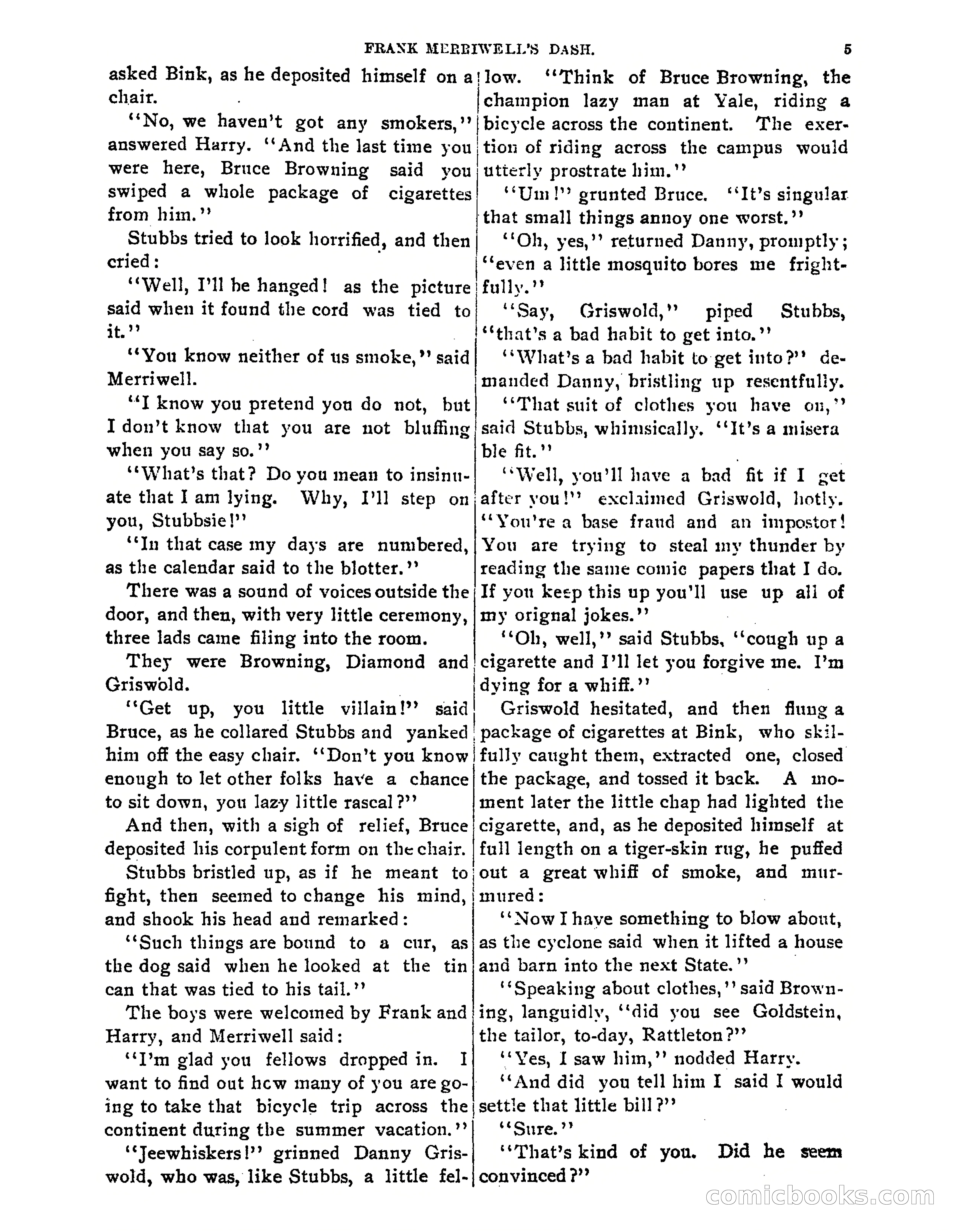 Tip Top Weekly No. 52: Frank Merriwell's Dash — page 8 of 37
