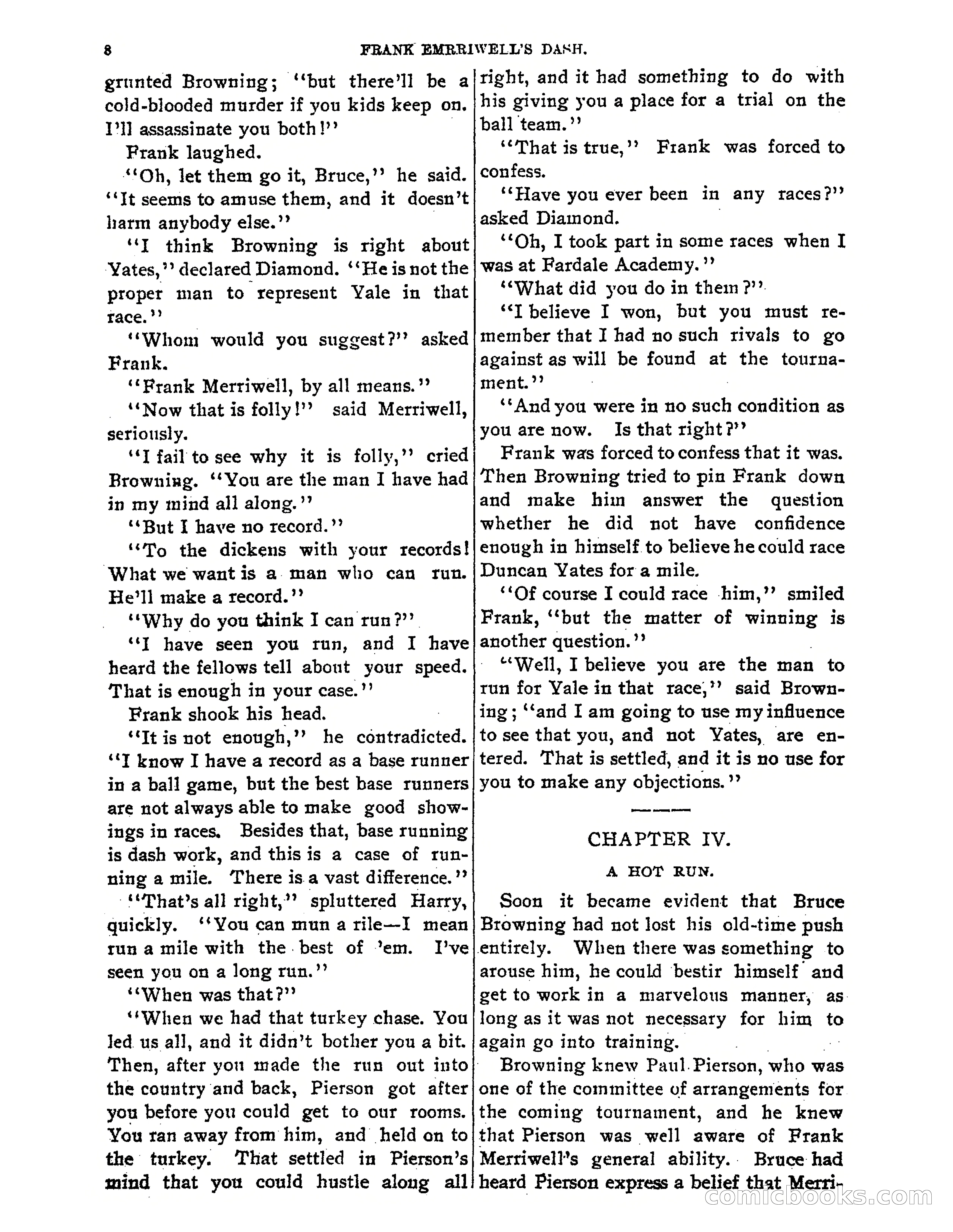Tip Top Weekly No. 52: Frank Merriwell's Dash — page 11 of 37