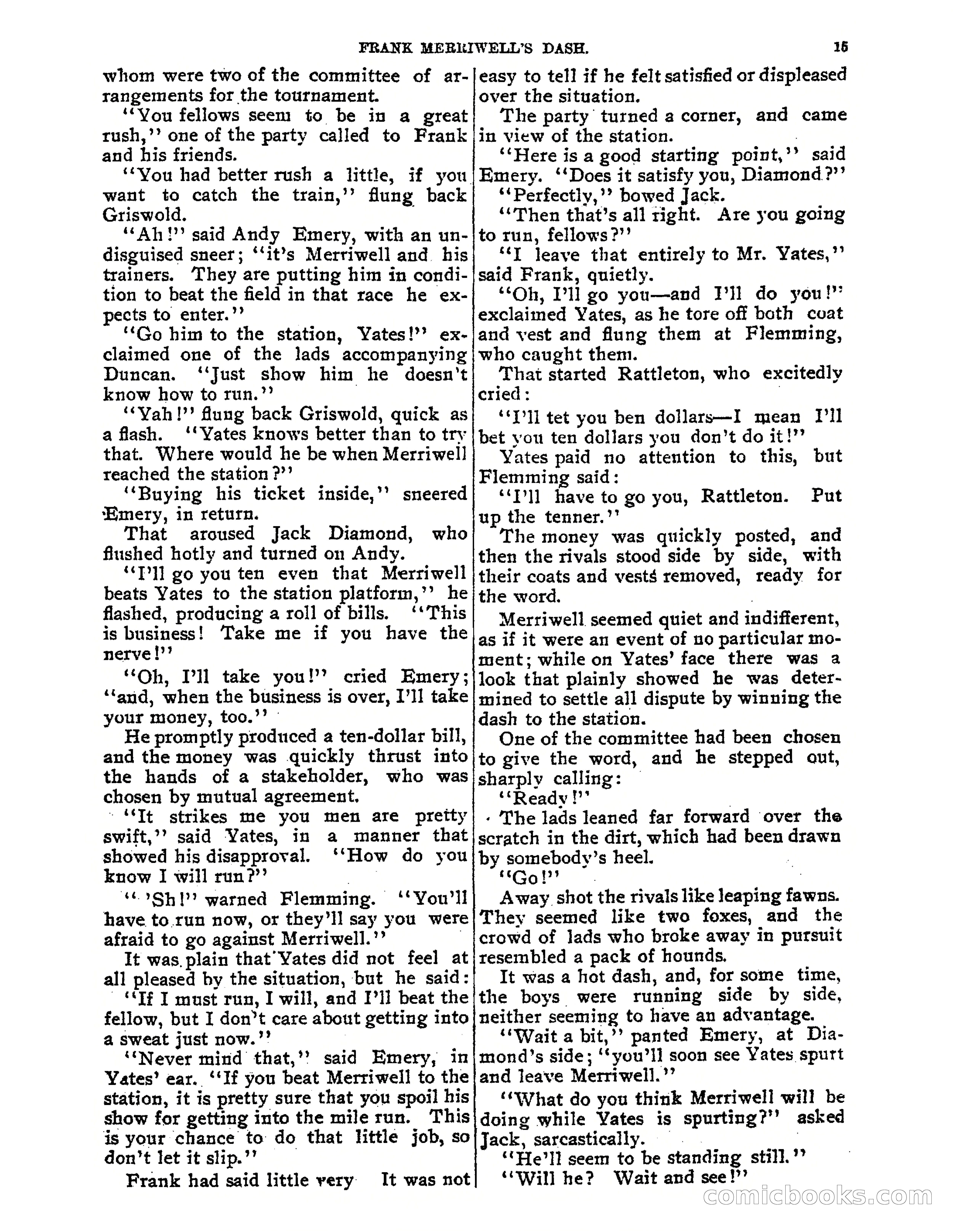Tip Top Weekly No. 52: Frank Merriwell's Dash — page 18 of 37