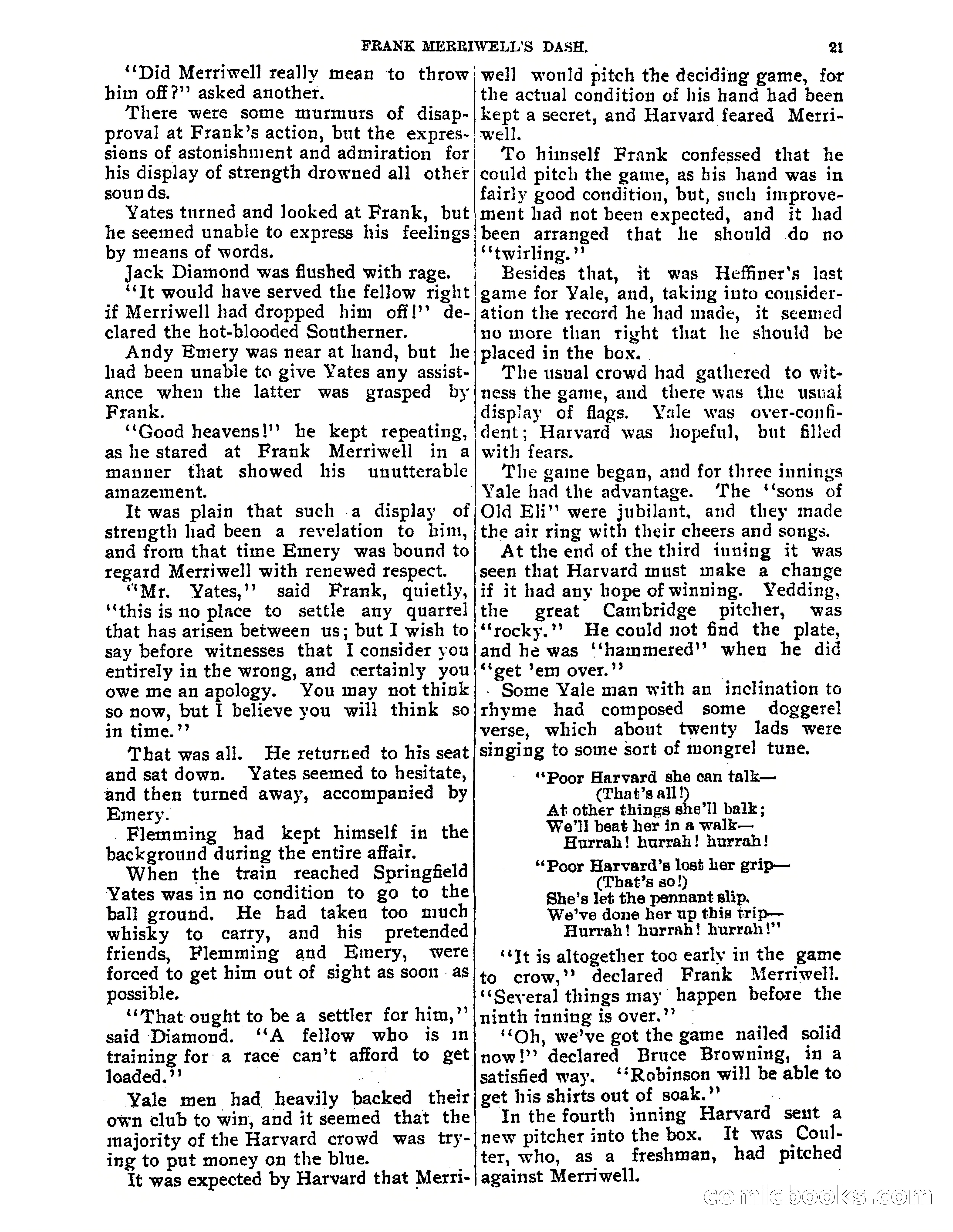 Tip Top Weekly No. 52: Frank Merriwell's Dash — page 25 of 37