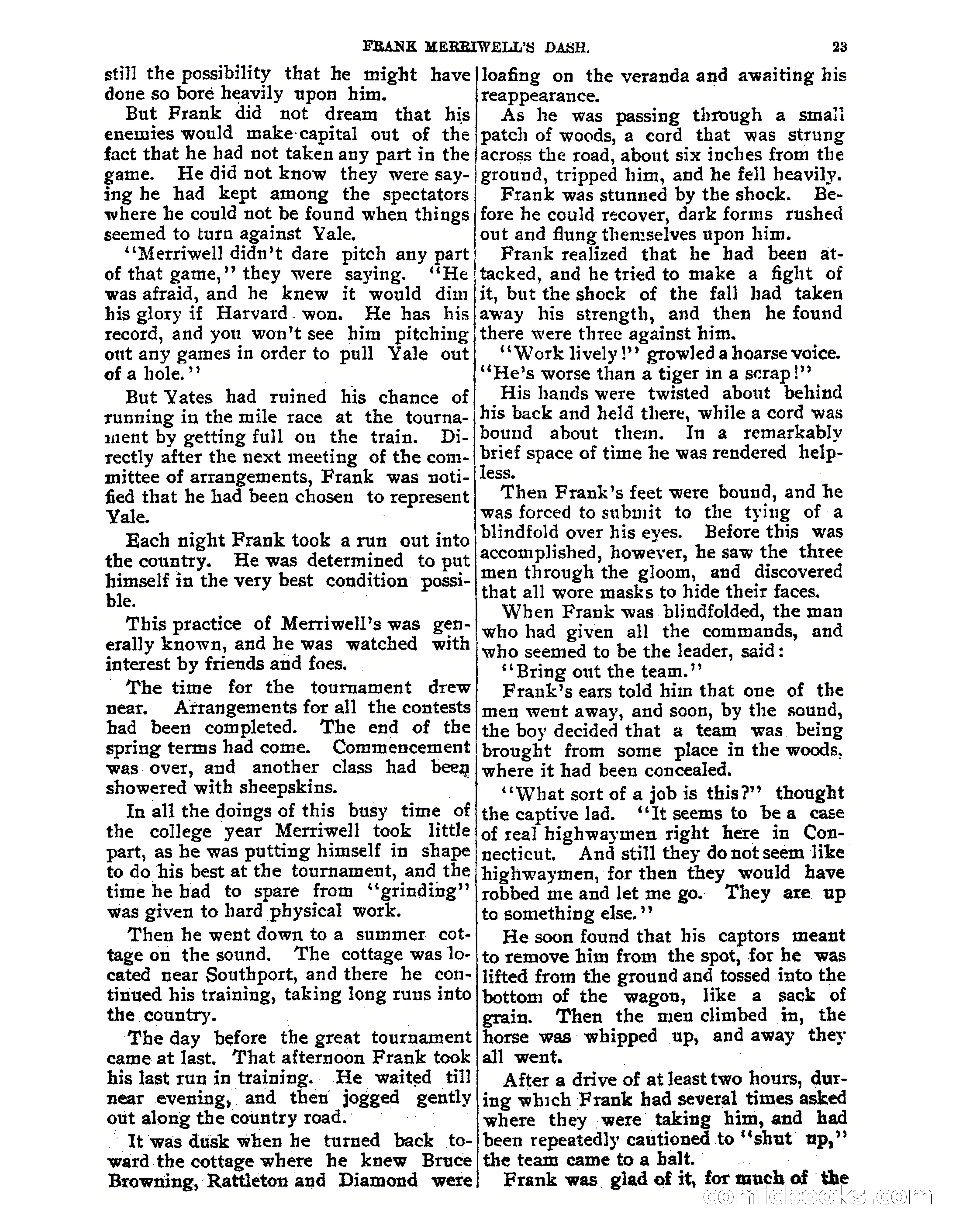 Tip Top Weekly No. 52: Frank Merriwell's Dash — page 27 of 37