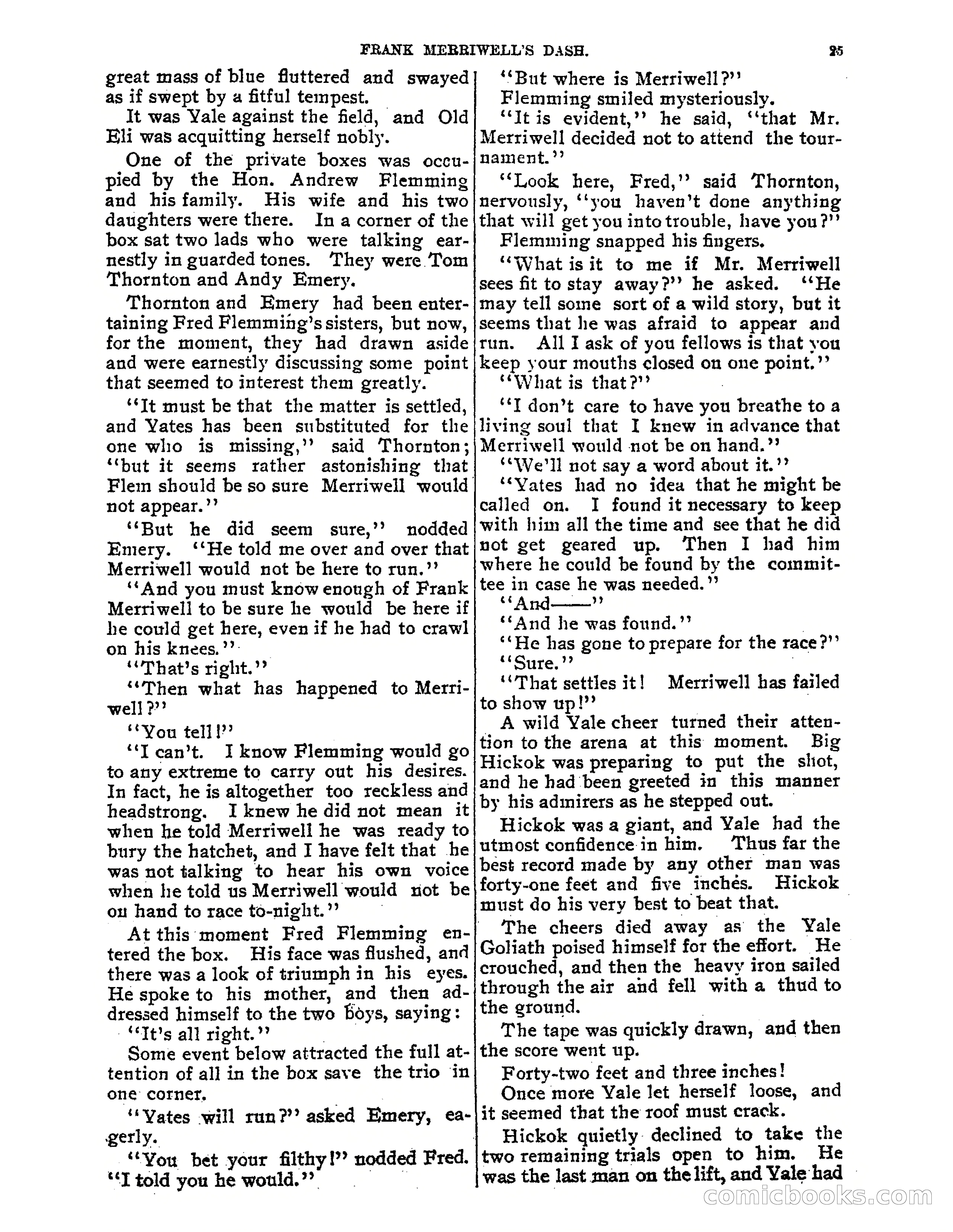 Tip Top Weekly No. 52: Frank Merriwell's Dash — page 29 of 37