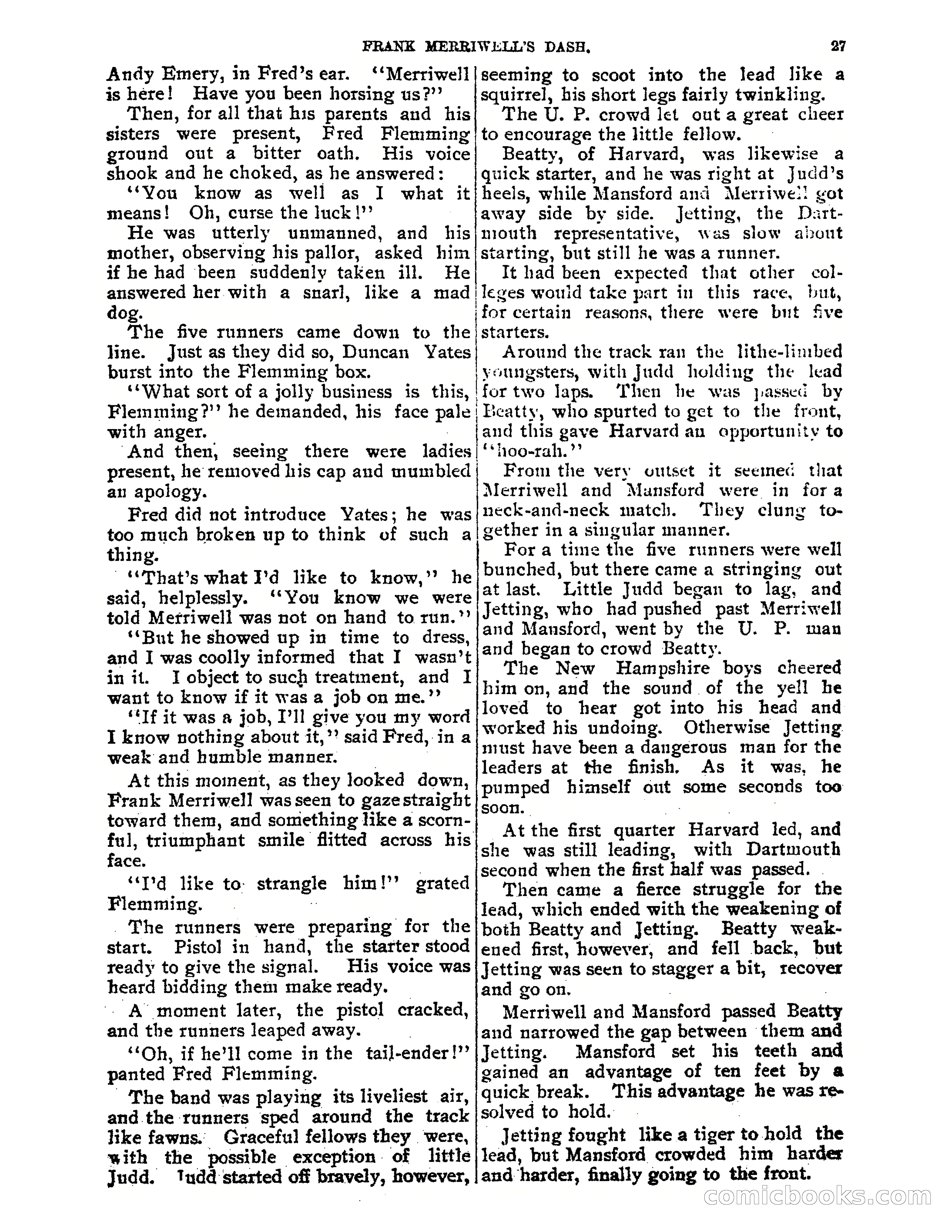 Tip Top Weekly No. 52: Frank Merriwell's Dash — page 31 of 37