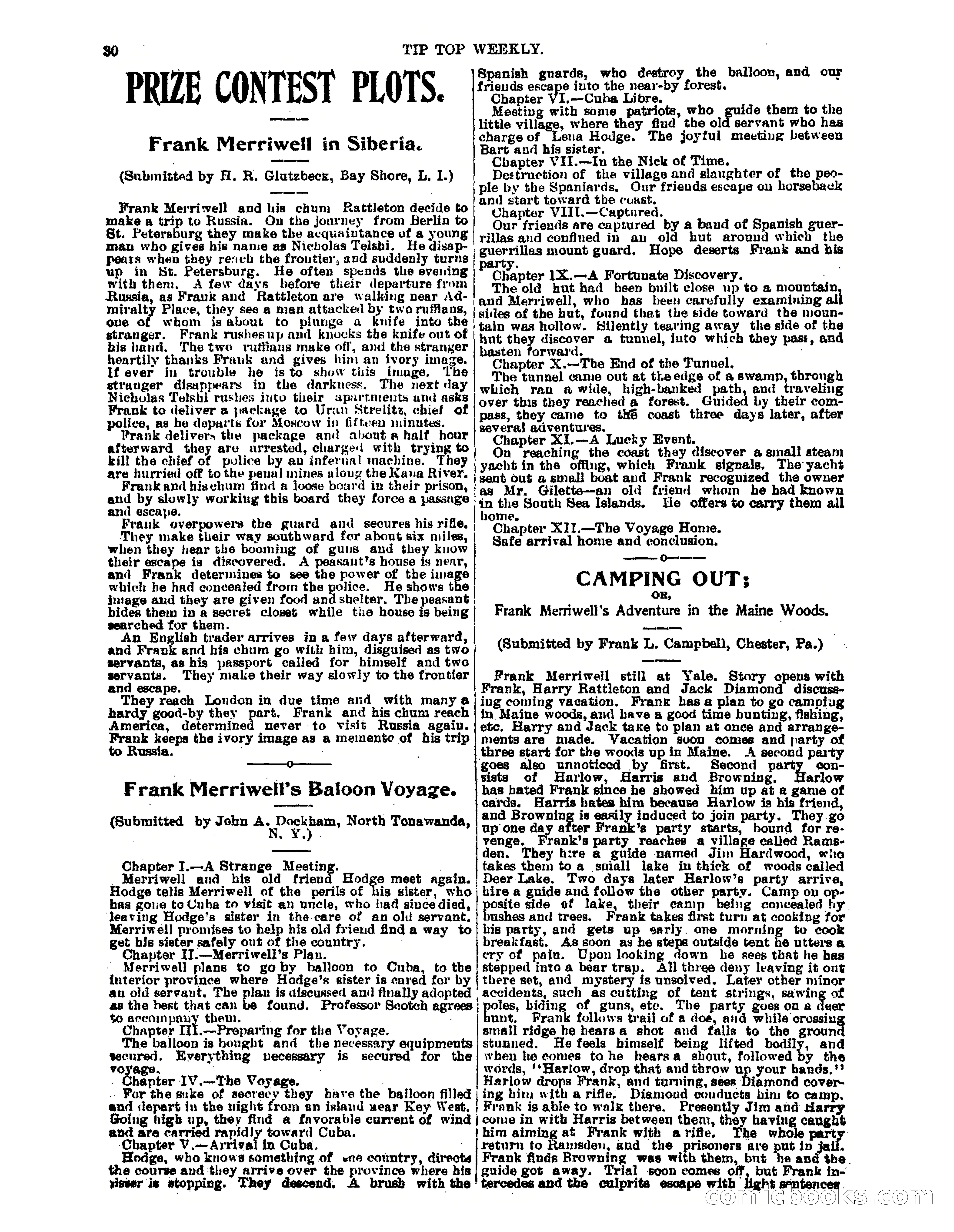 Tip Top Weekly No. 52: Frank Merriwell's Dash — page 34 of 37