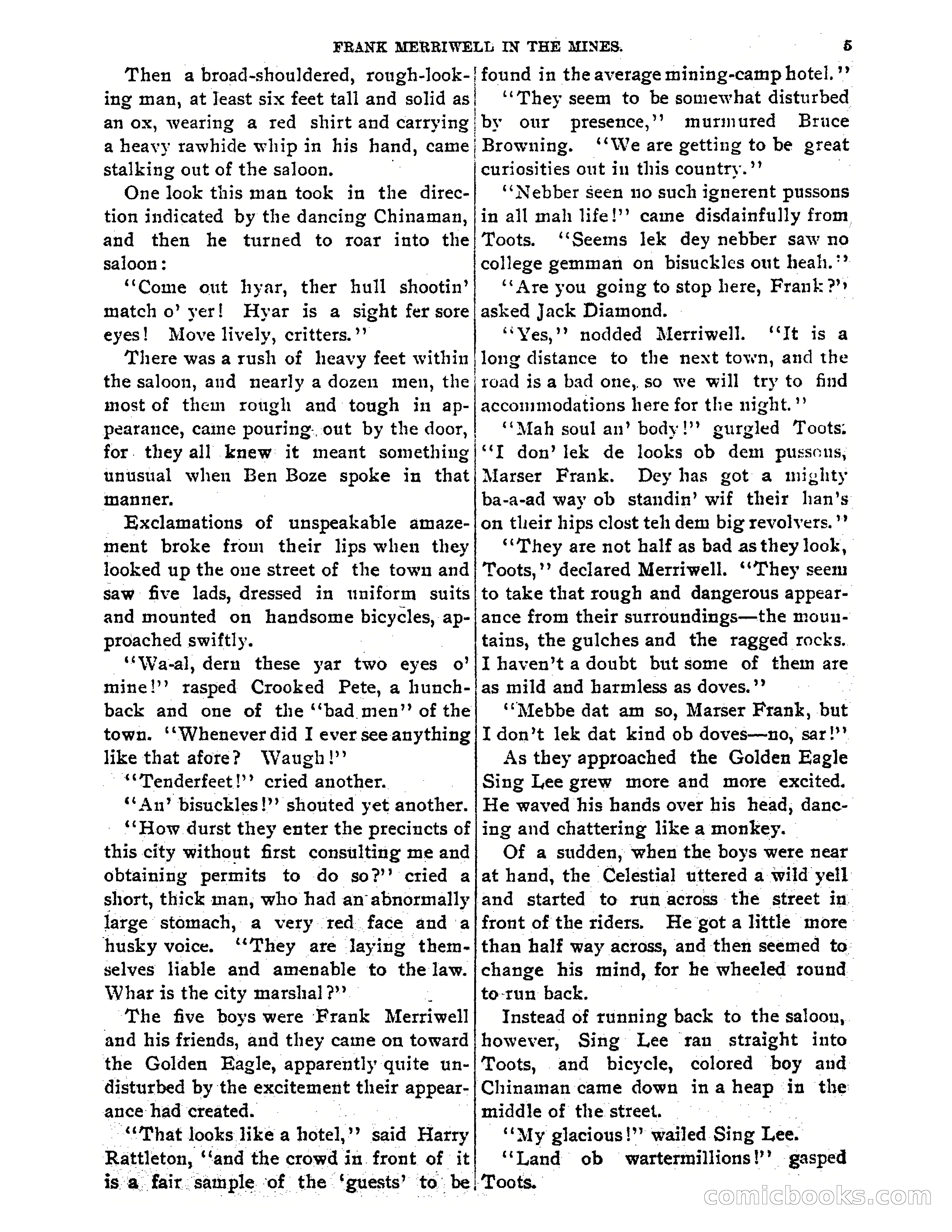 Tip Top Weekly No. 61: Frank Merriwell in the Mines — page 7 of 35