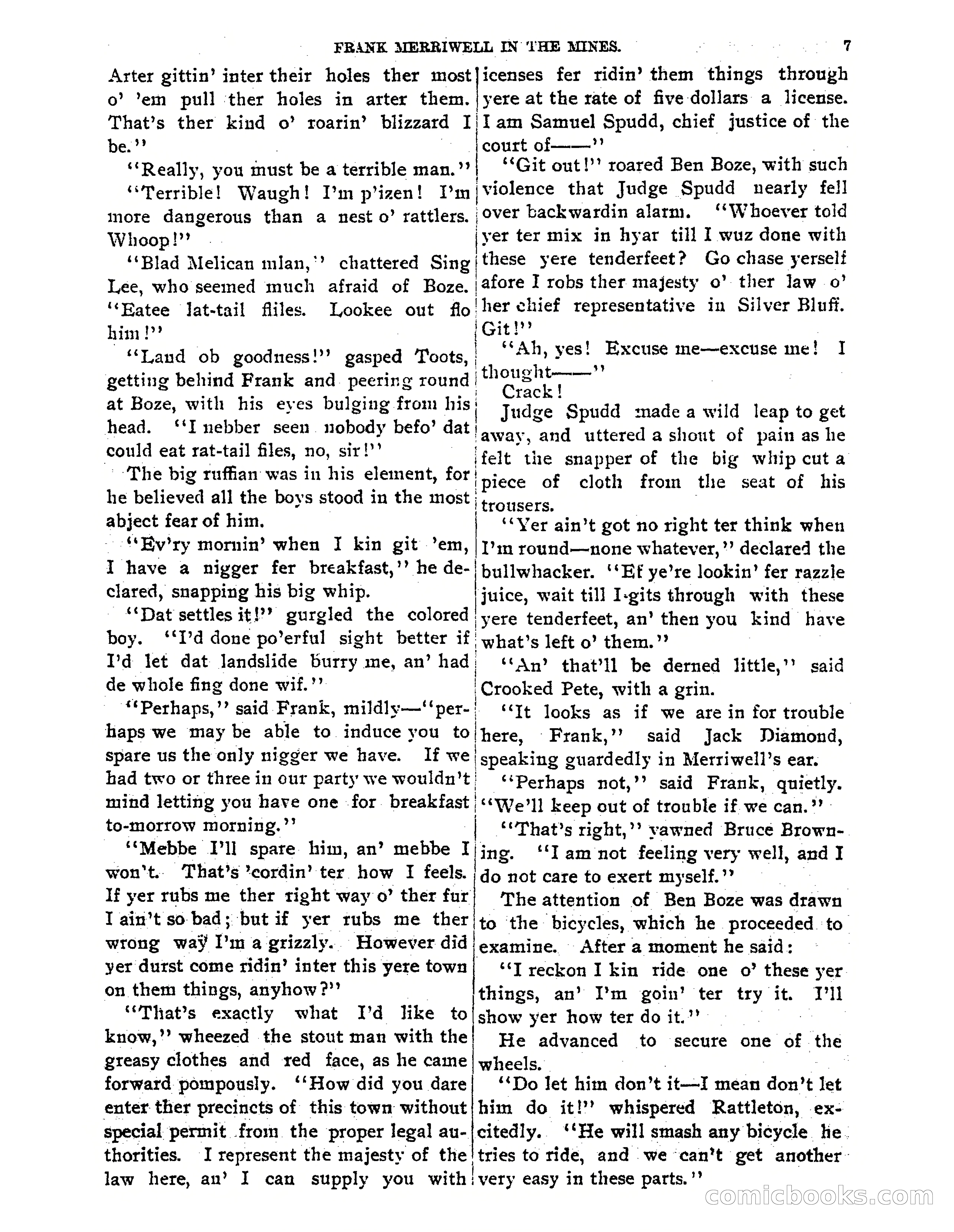 Tip Top Weekly No. 61: Frank Merriwell in the Mines — page 9 of 35