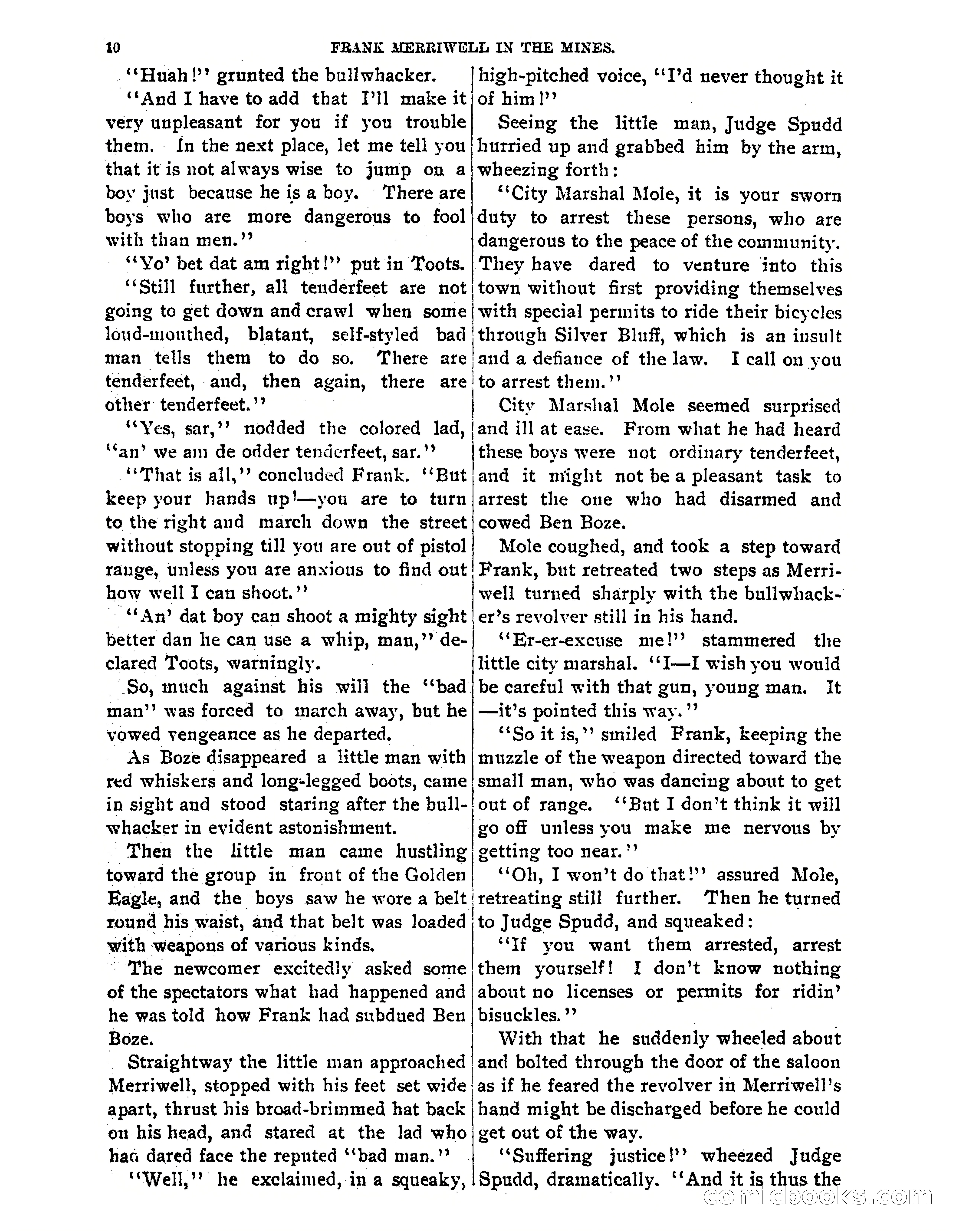 Tip Top Weekly No. 61: Frank Merriwell in the Mines — page 12 of 35