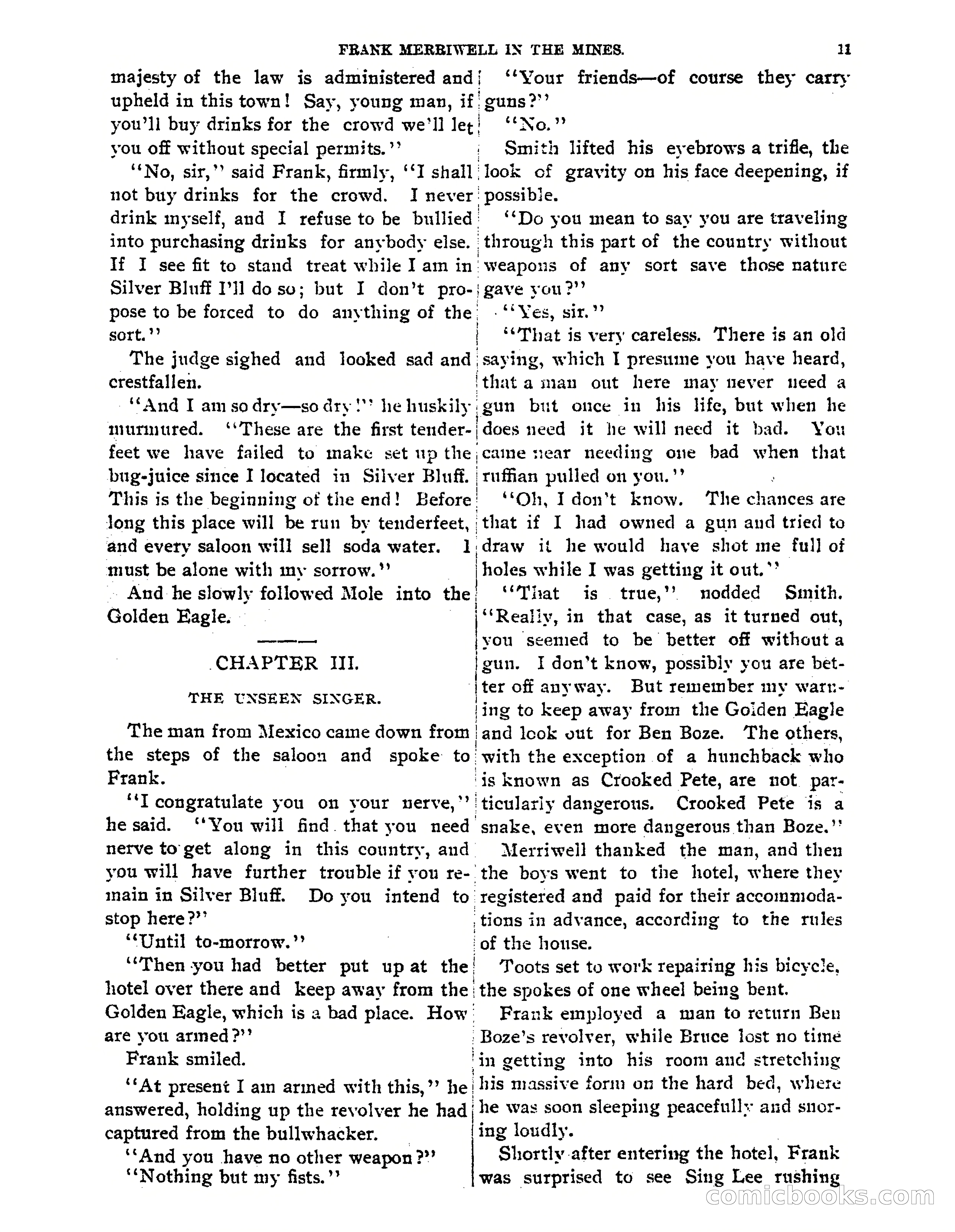 Tip Top Weekly No. 61: Frank Merriwell in the Mines — page 13 of 35