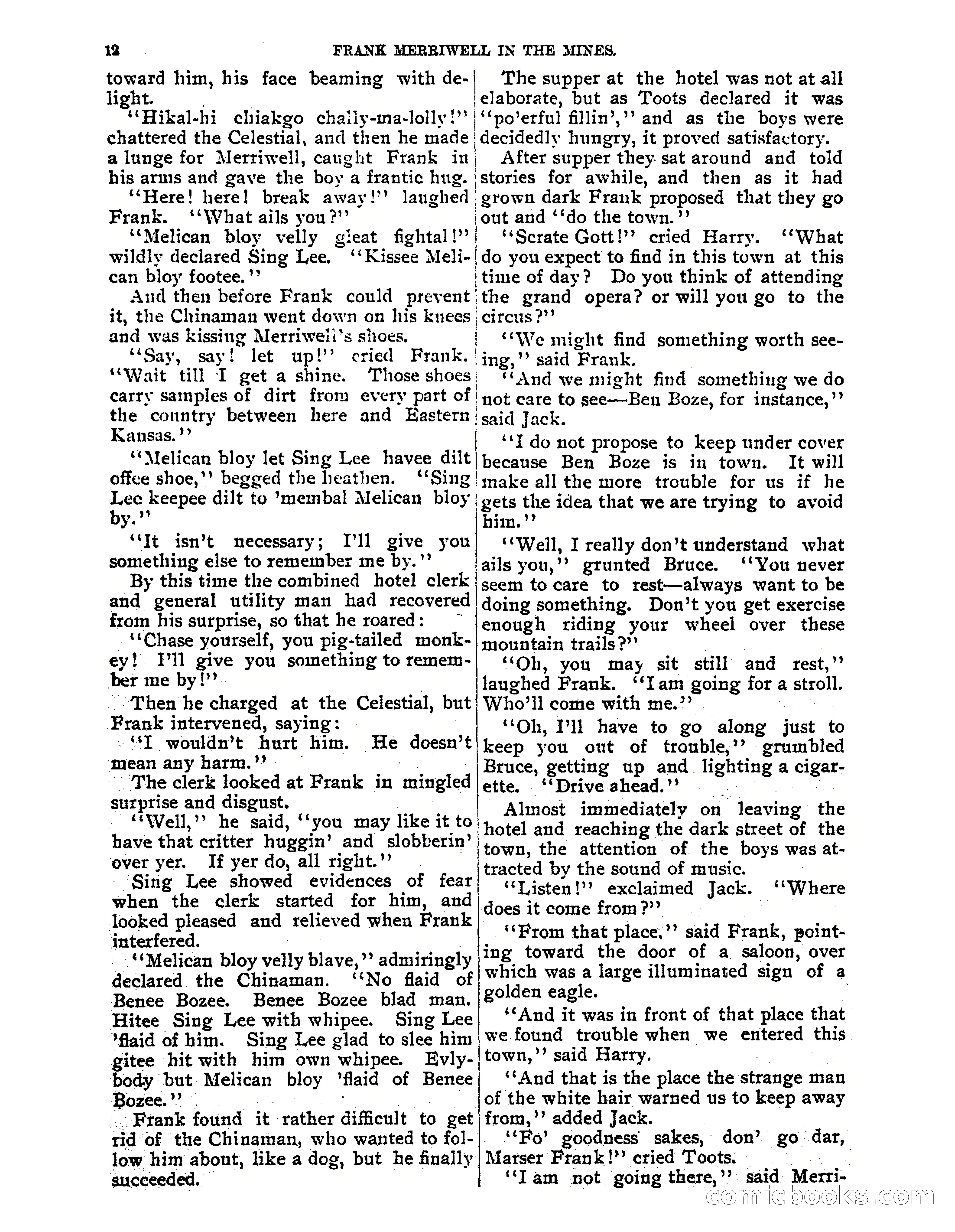 Tip Top Weekly No. 61: Frank Merriwell in the Mines — page 14 of 35