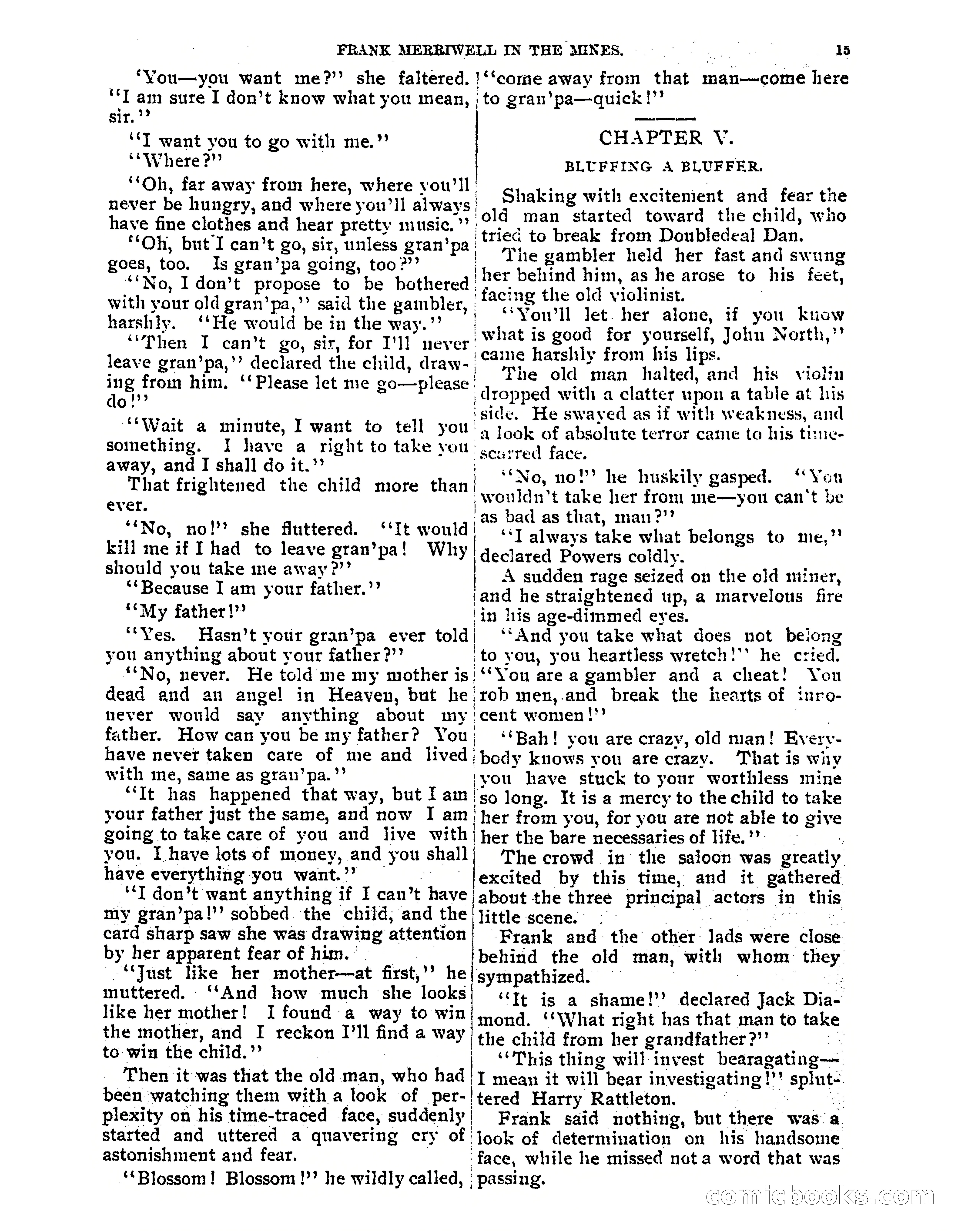 Tip Top Weekly No. 61: Frank Merriwell in the Mines — page 17 of 35