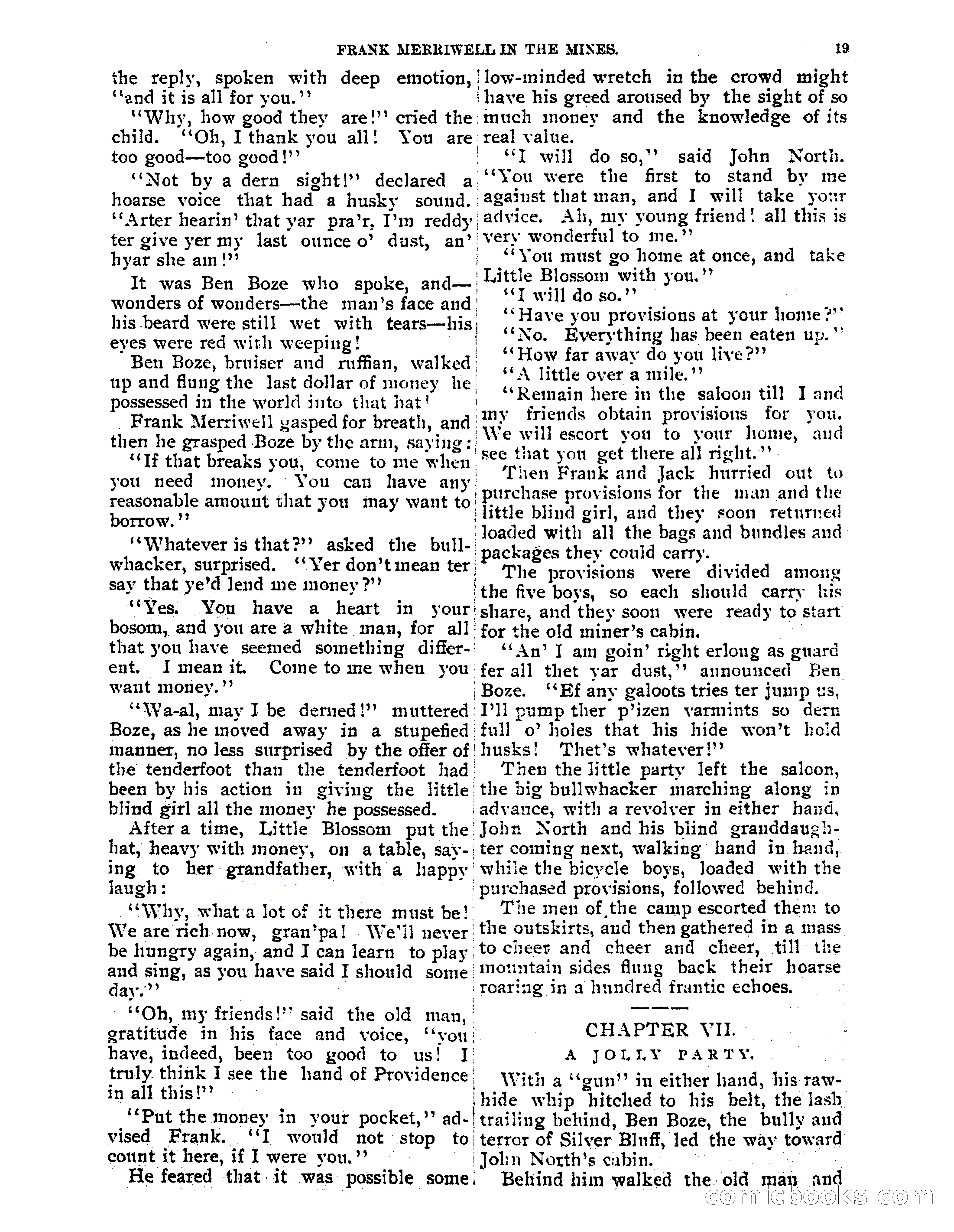 Tip Top Weekly No. 61: Frank Merriwell in the Mines — page 21 of 35