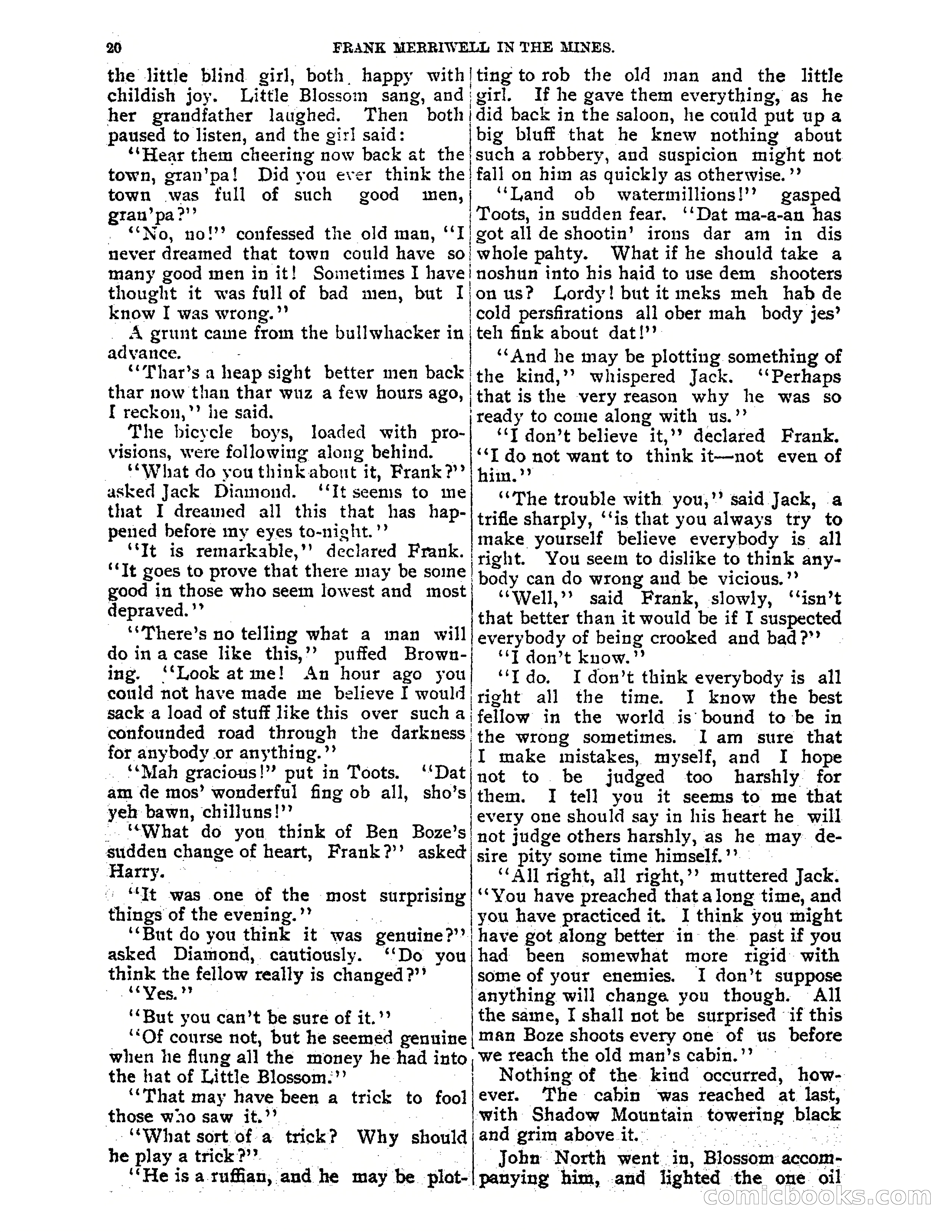 Tip Top Weekly No. 61: Frank Merriwell in the Mines — page 22 of 35