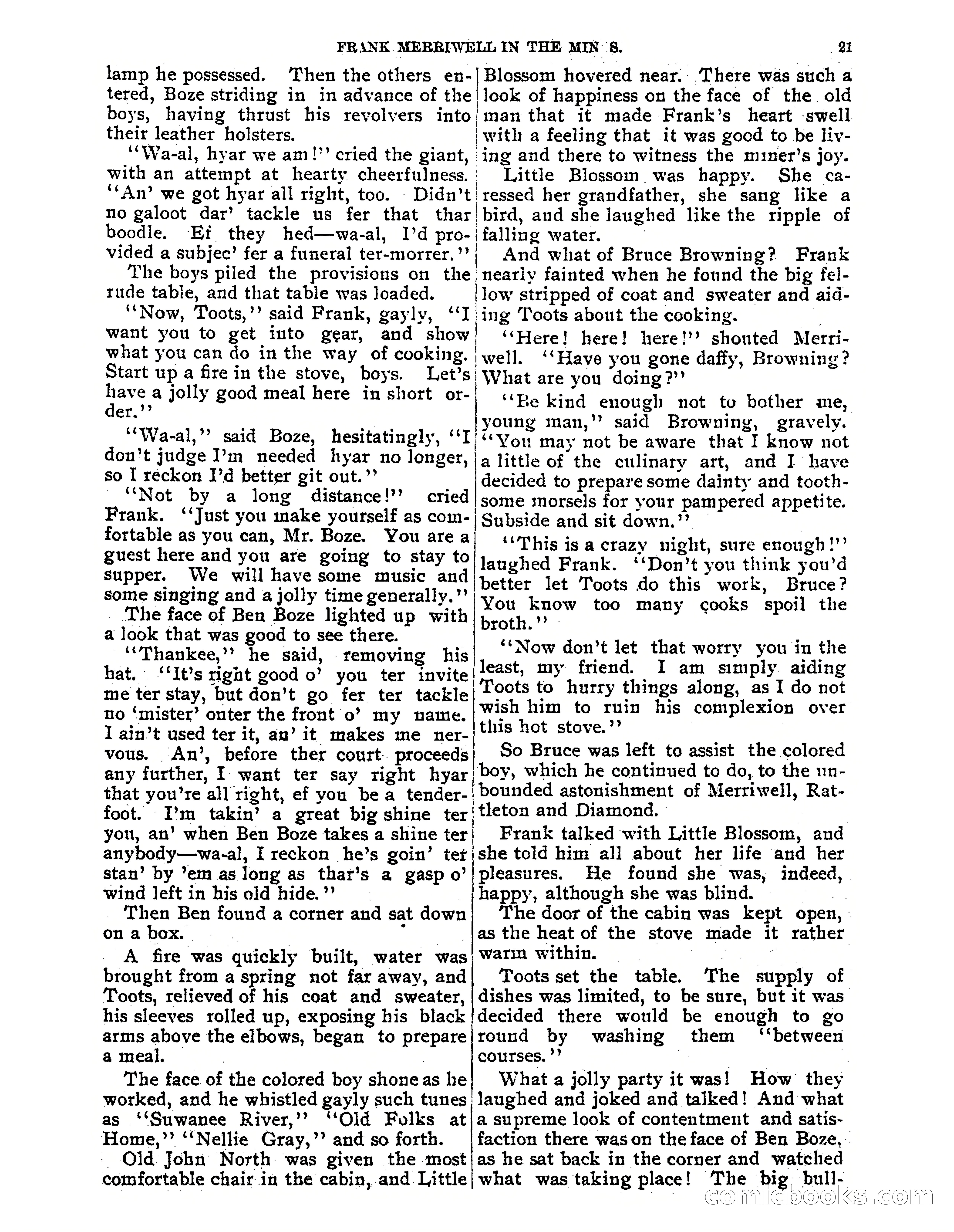 Tip Top Weekly No. 61: Frank Merriwell in the Mines — page 23 of 35