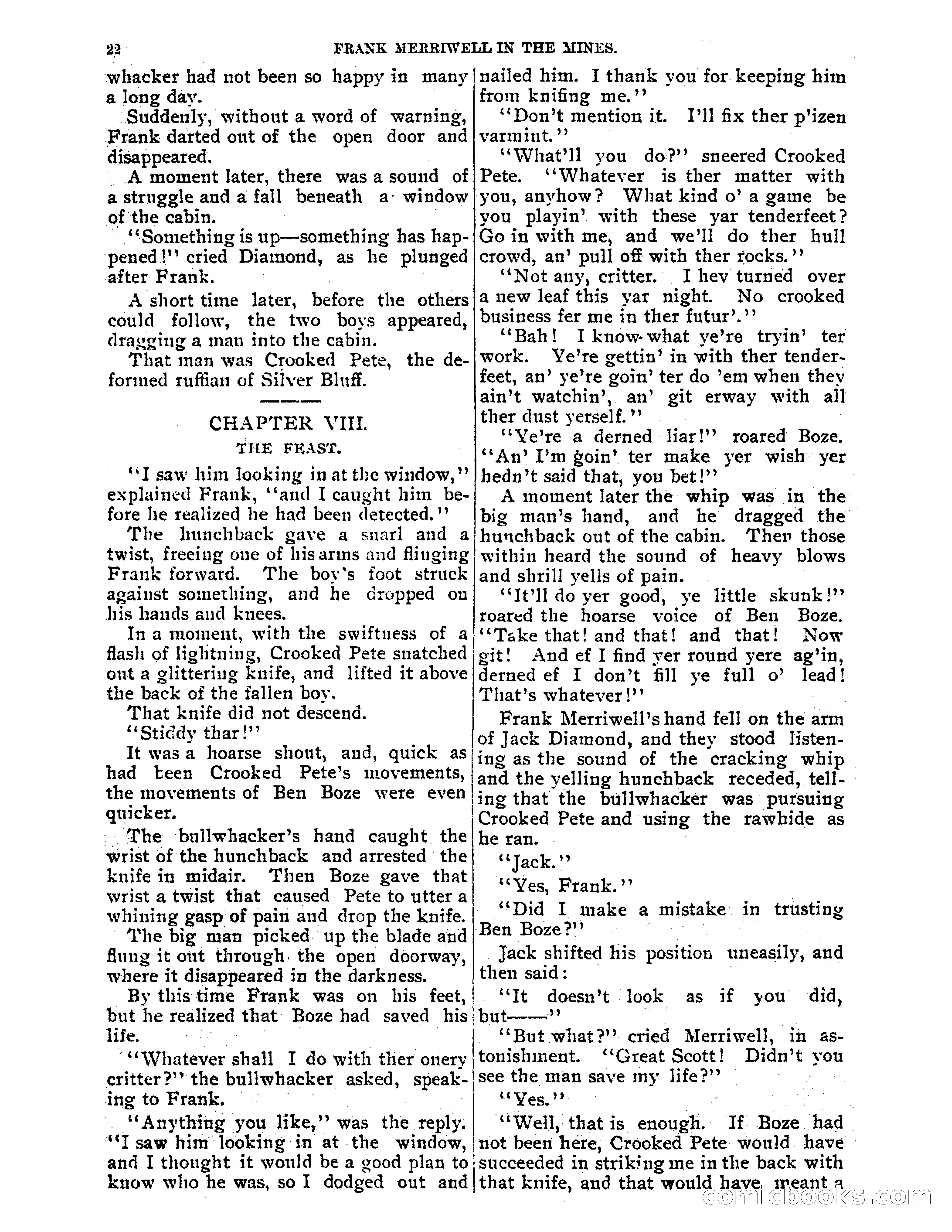 Tip Top Weekly No. 61: Frank Merriwell in the Mines — page 24 of 35